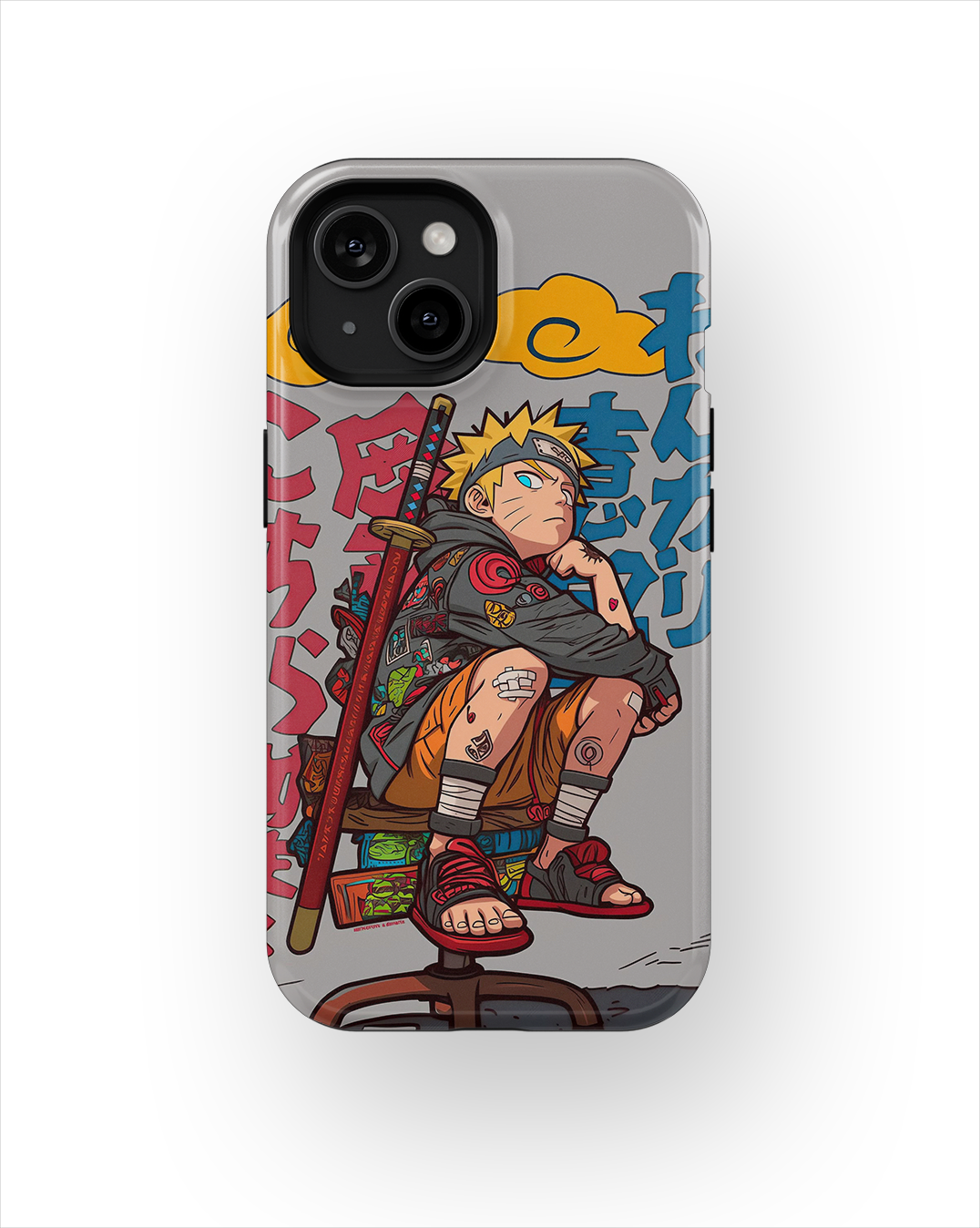 Coque iPhone Anime – Design Naruto Uzumaki Style Street Art