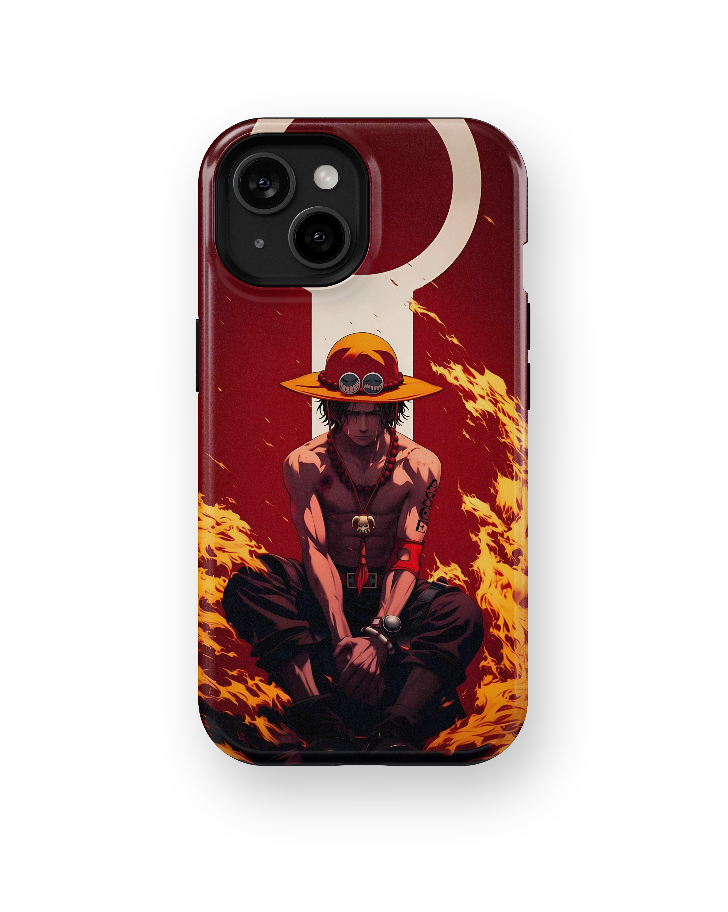 Coque iPhone Portgas D. Ace – Design Flamme Rouge | One Piece