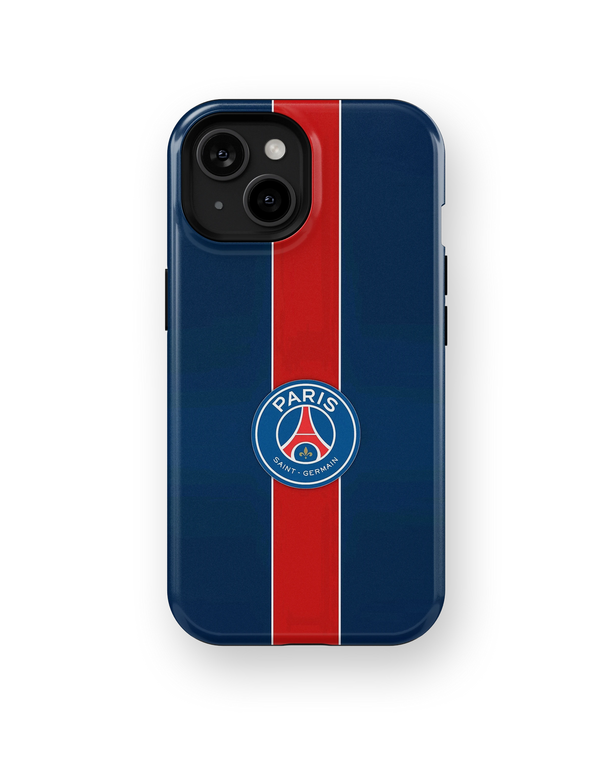 Coque iPhone Paris Saint-Germain – Bleu et rouge | PSG