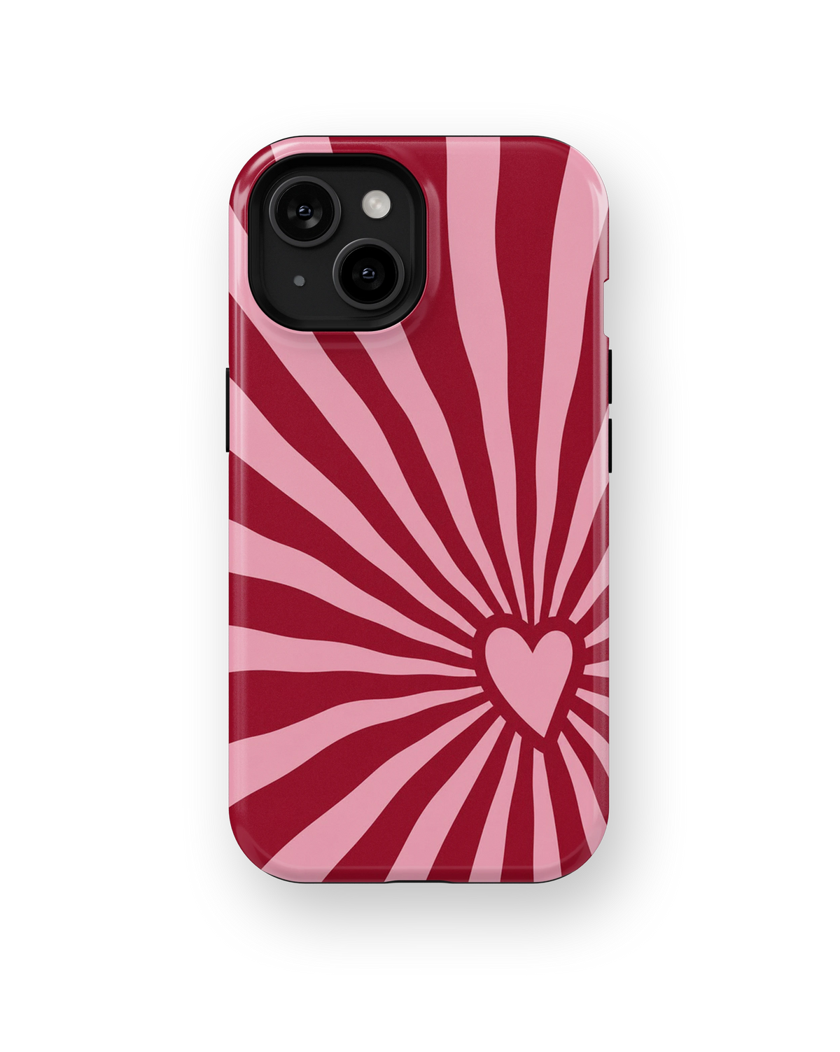 Coque iPhone – Design Cœur Pop Rose