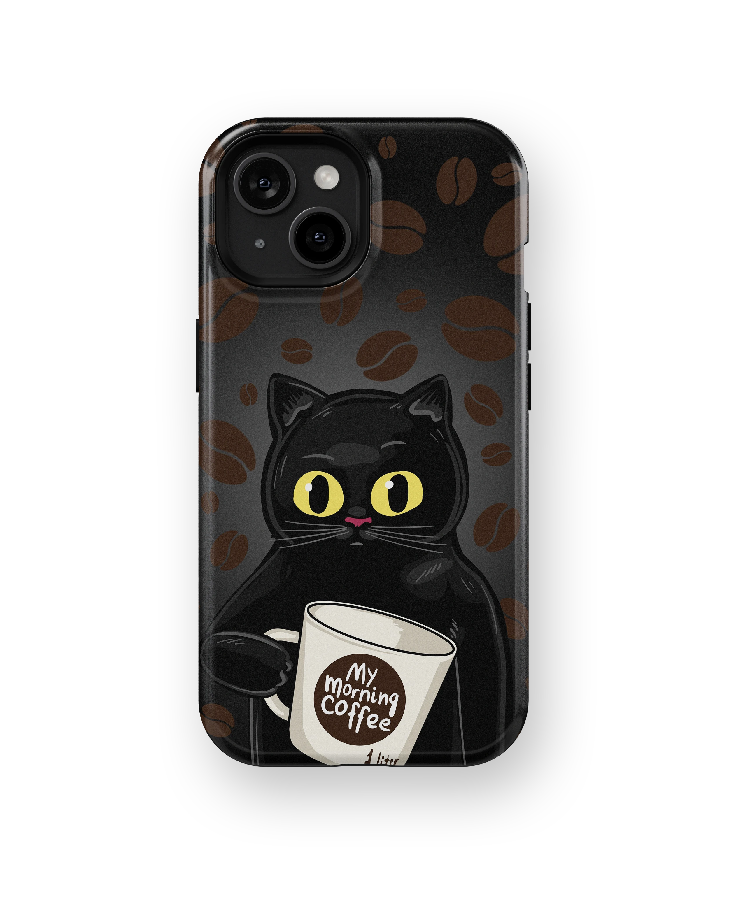 Coque iPhone Chat Café – Avant le café / Après le café