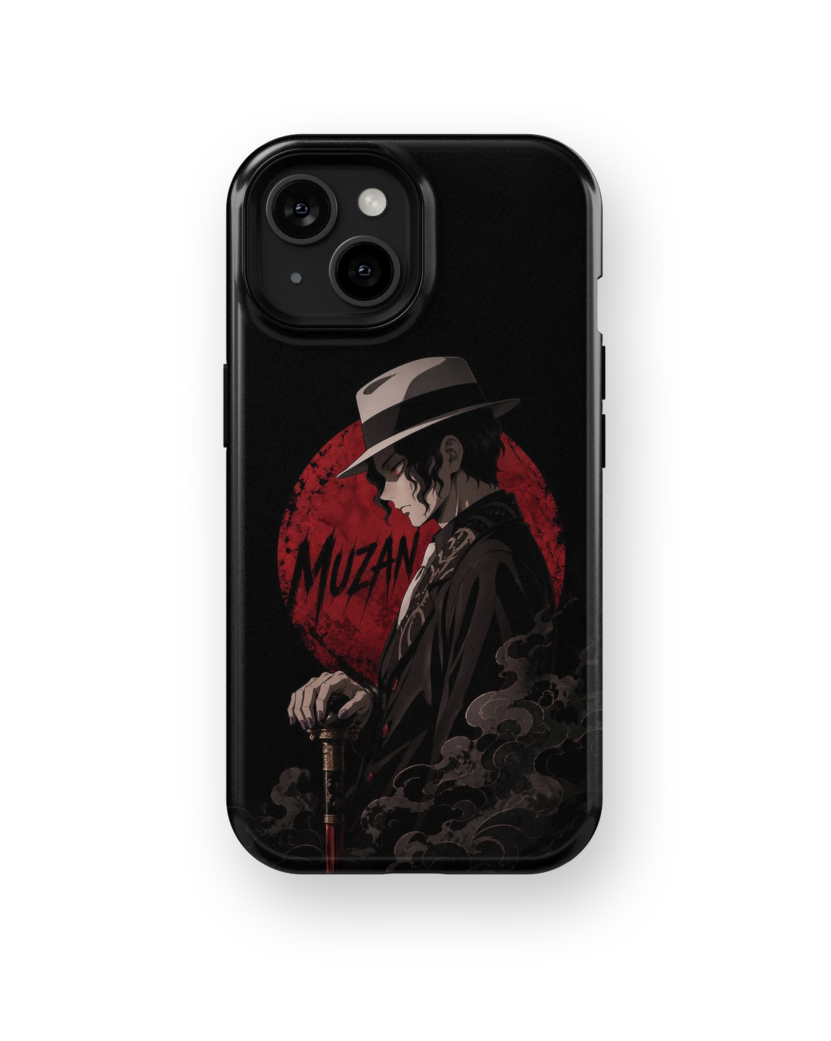 Coque iPhone – Muzan Kibutsuji Red Moon | Demon Slayer