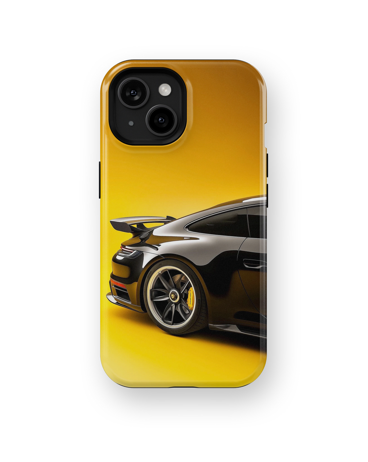 Coque iPhone – Porsche 911 Black & Yellow