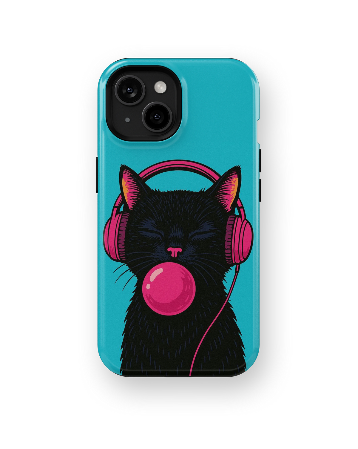 Coque iPhone – Music Cat Bubble