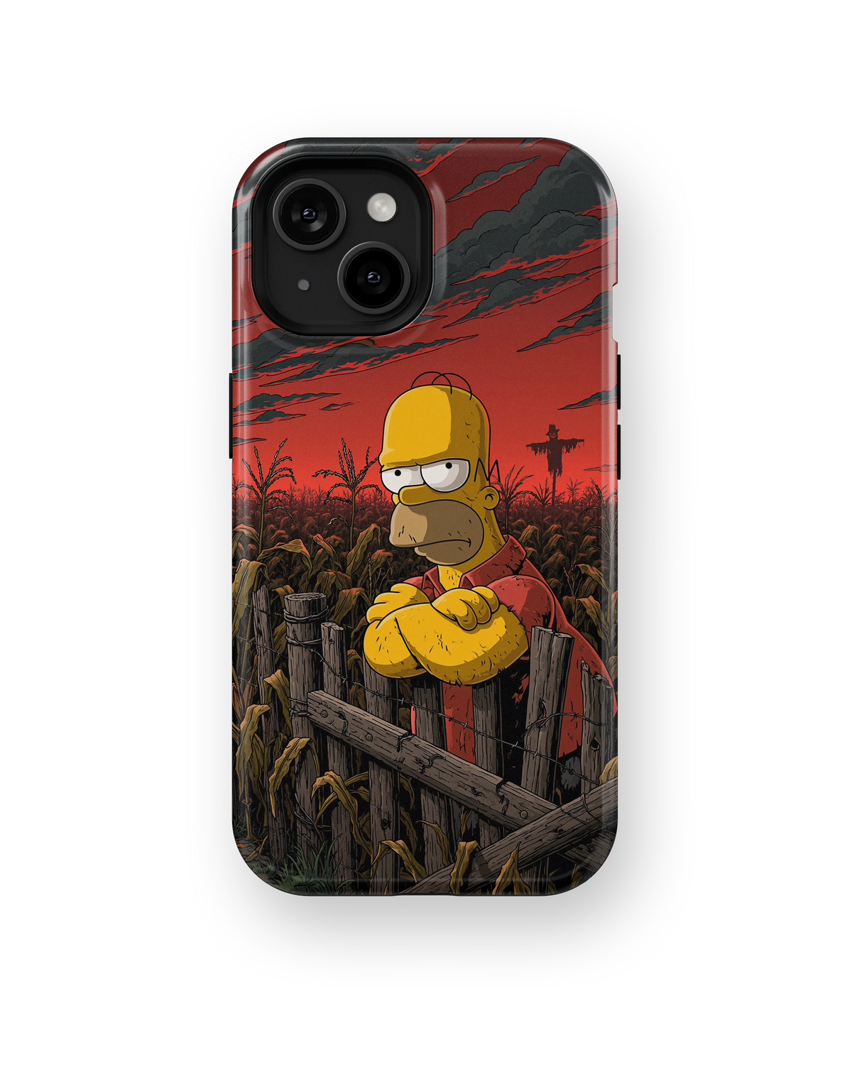 Coque iPhone Homer Simpson – Design Dark Red | Les Simpson