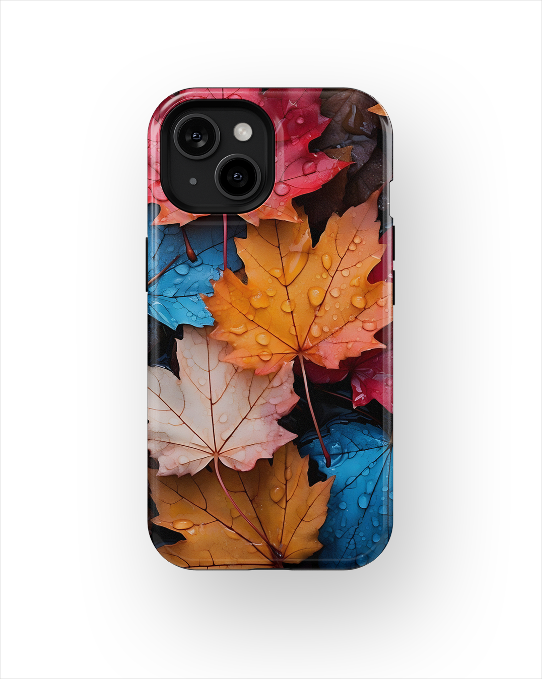 Coque iPhone – Design Feuilles Automne Colorées