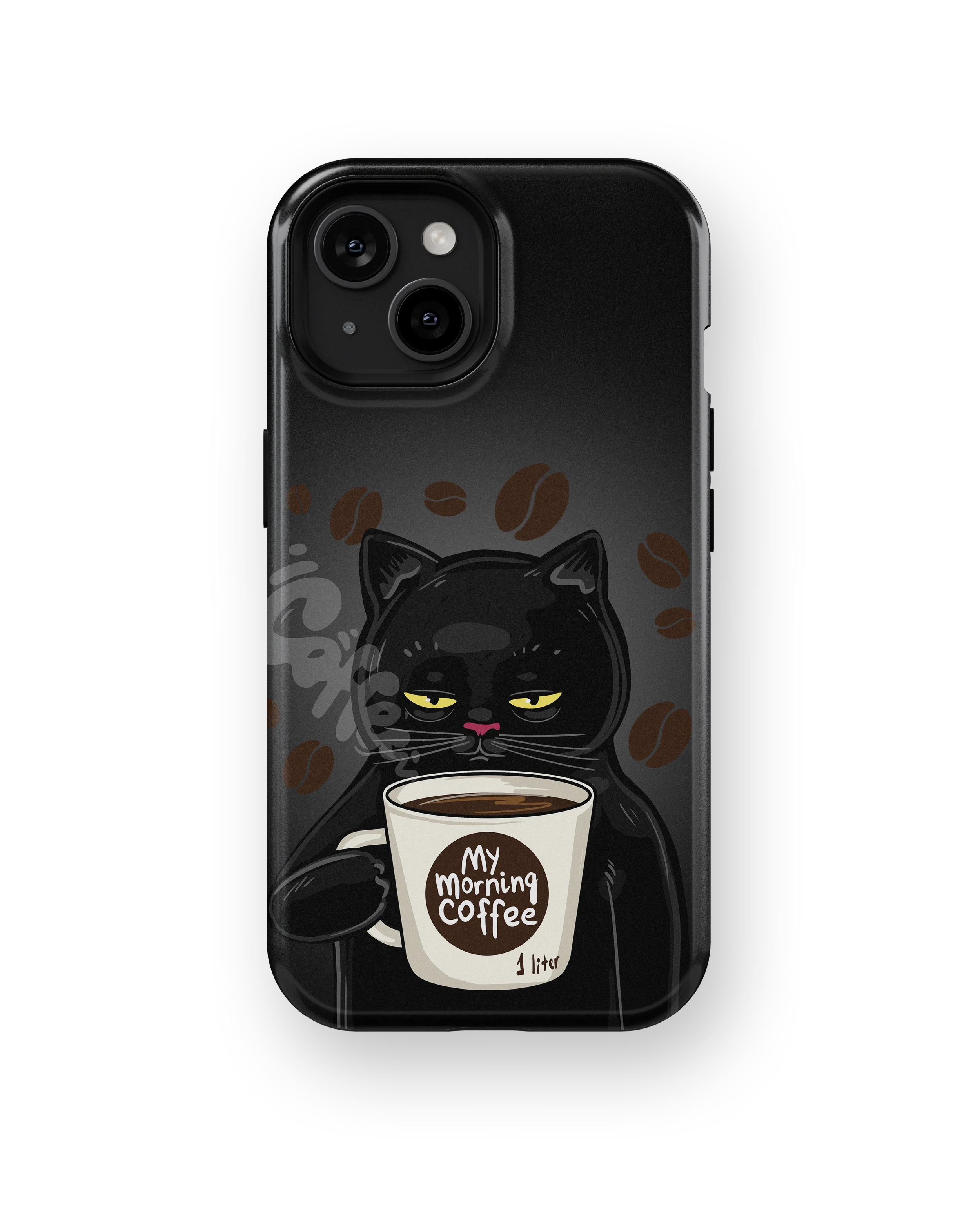 Coque iPhone Chat Café – Avant le café / Après le café