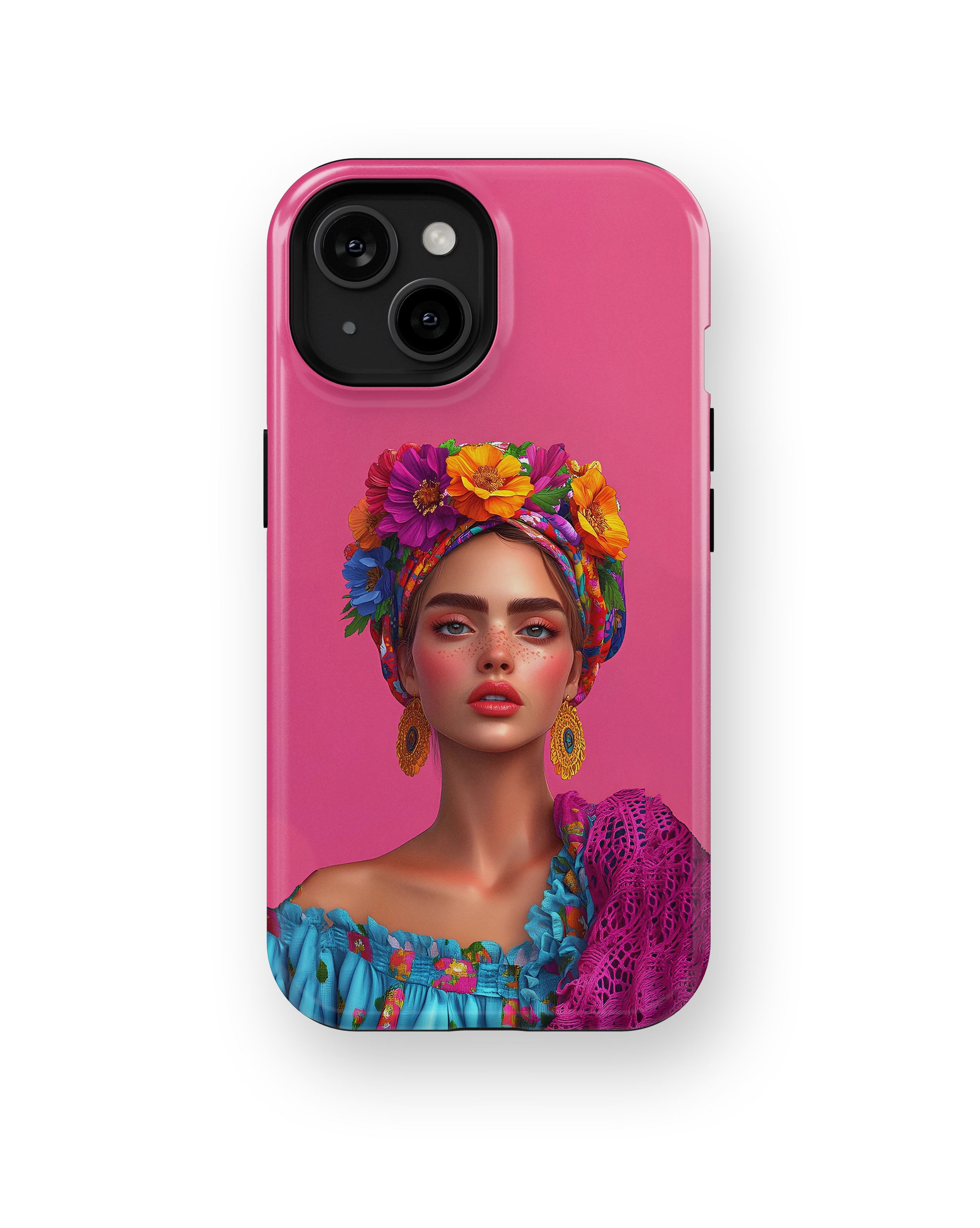 Coque iPhone – Design Femme Fleurie Colorée