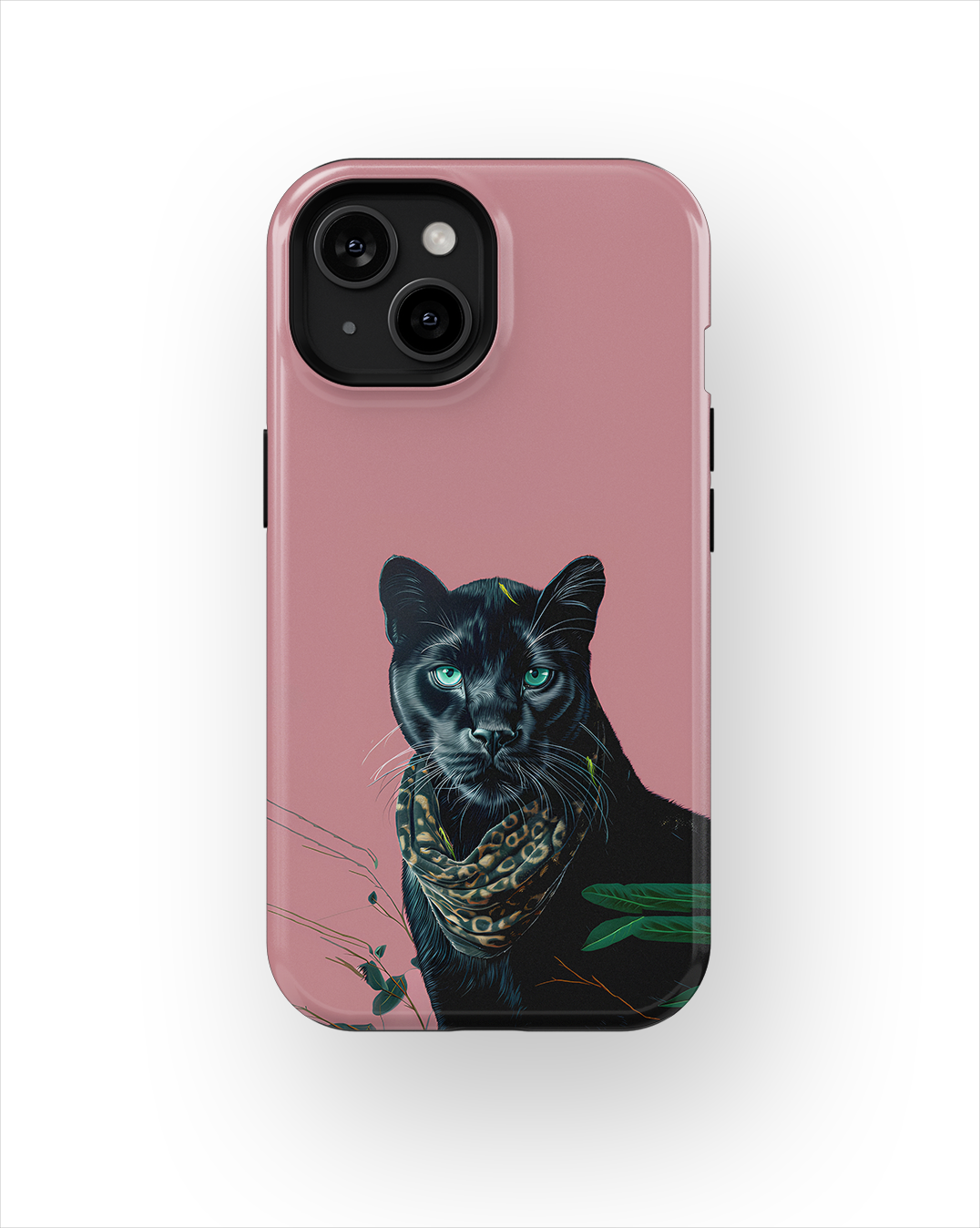 Coque iPhone – Panthère Noire Élégante