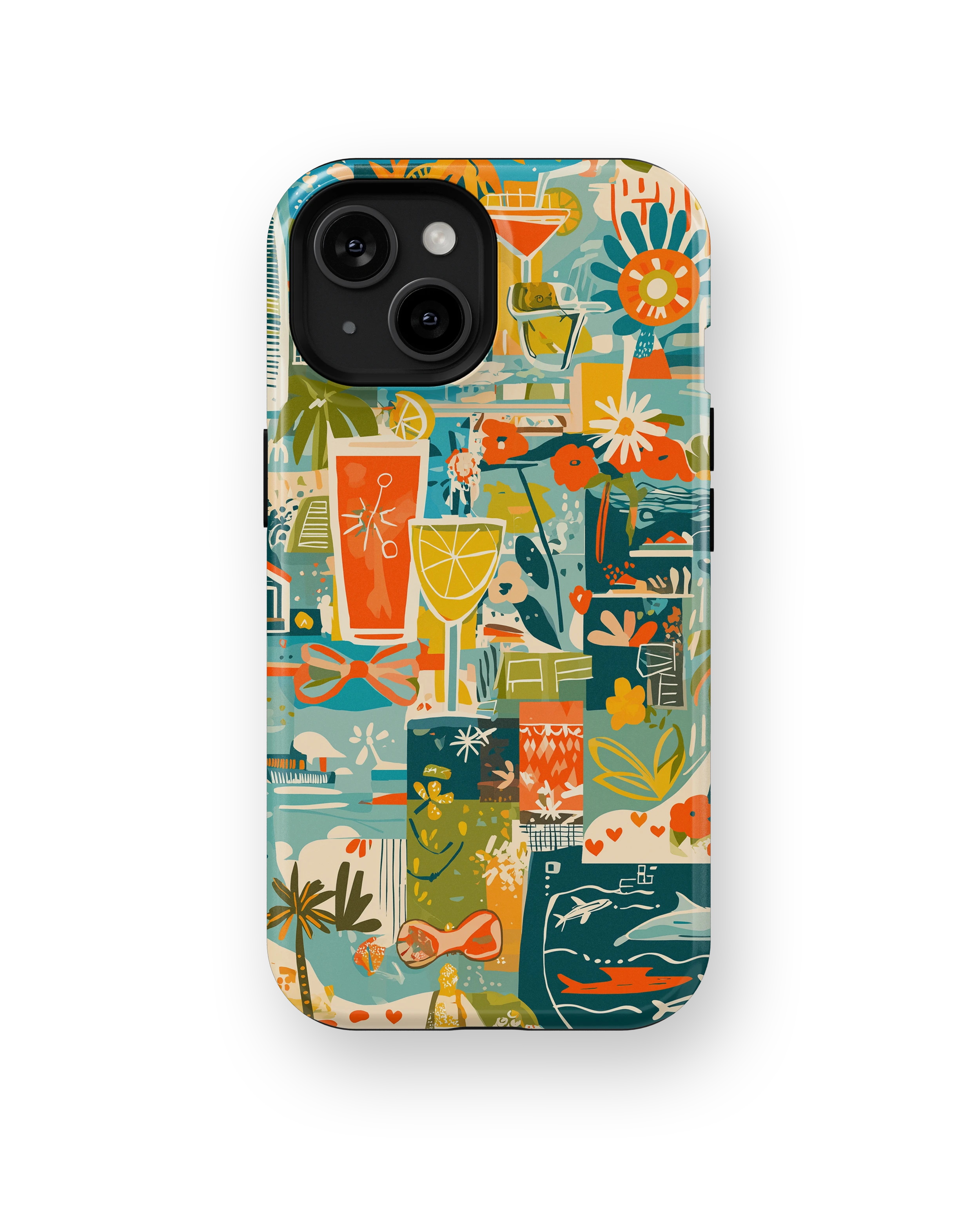 Coque iPhone – Design Summer Coloré & Lifestyle Tropical