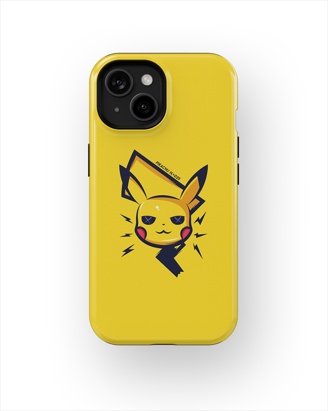 Coque iPhone – Pikachu Minimaliste & Électrique