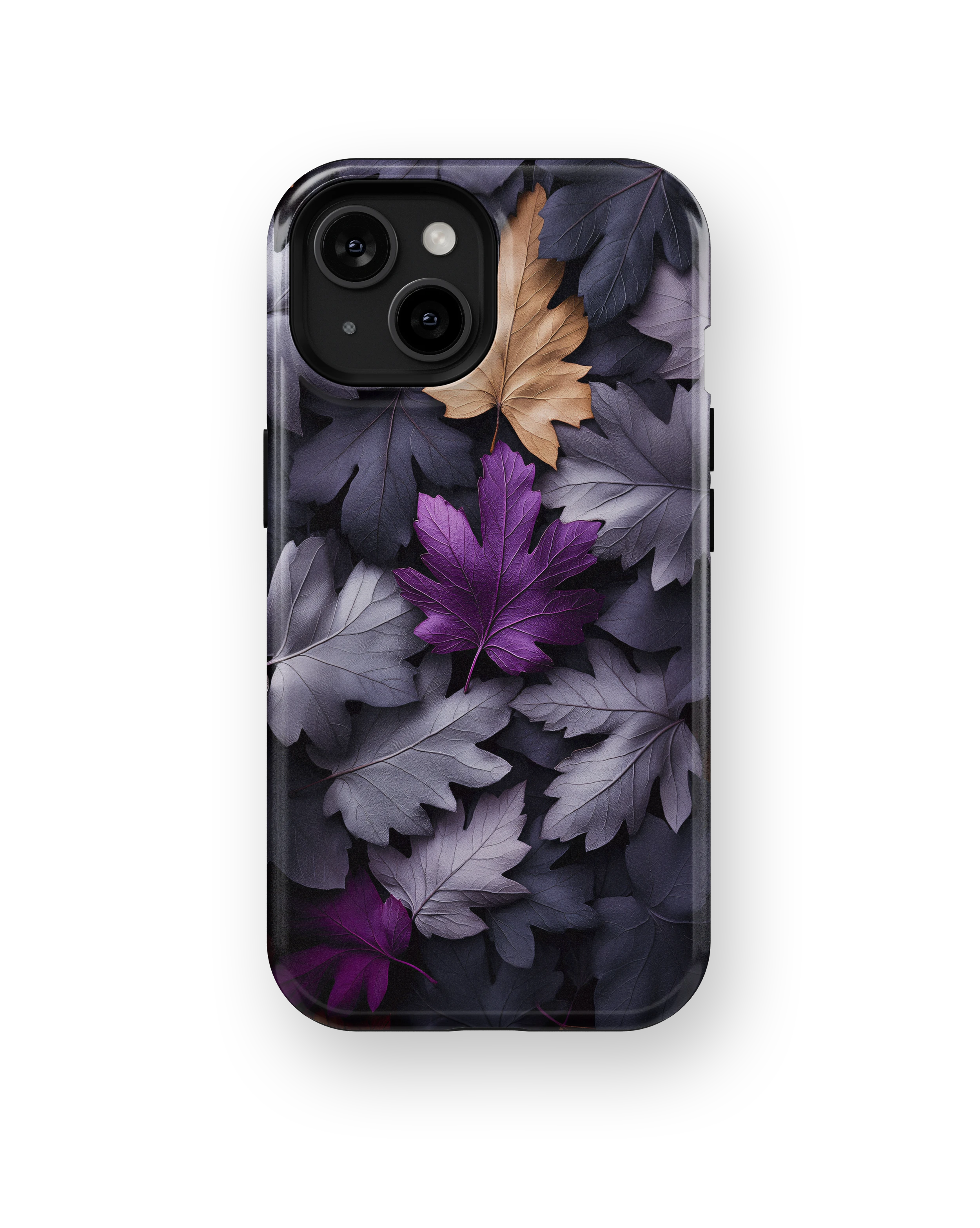 Coque iPhone Purple Autumn Leaves