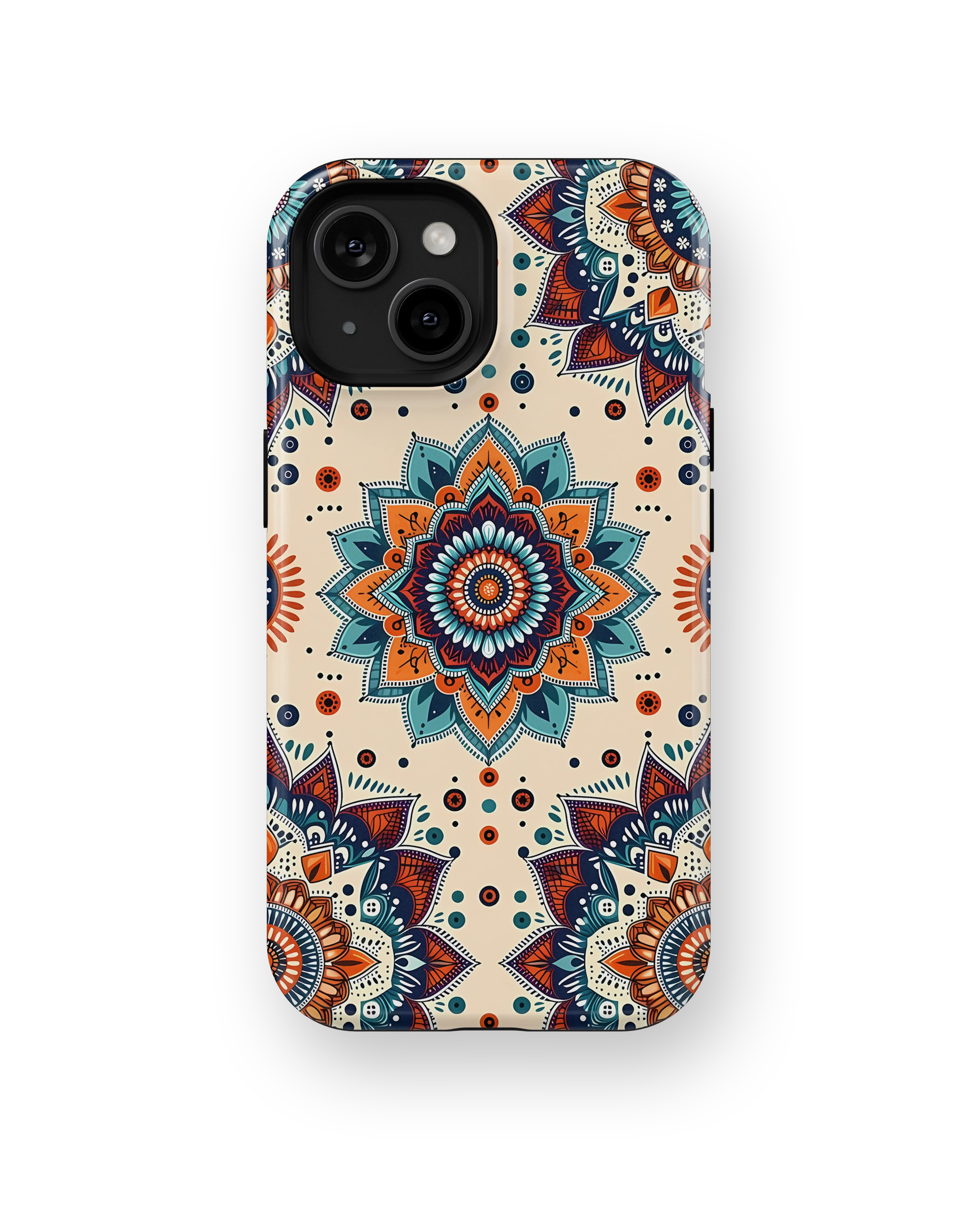 Coque iPhone – Mandala Coloré Style Bohème & Ethnique