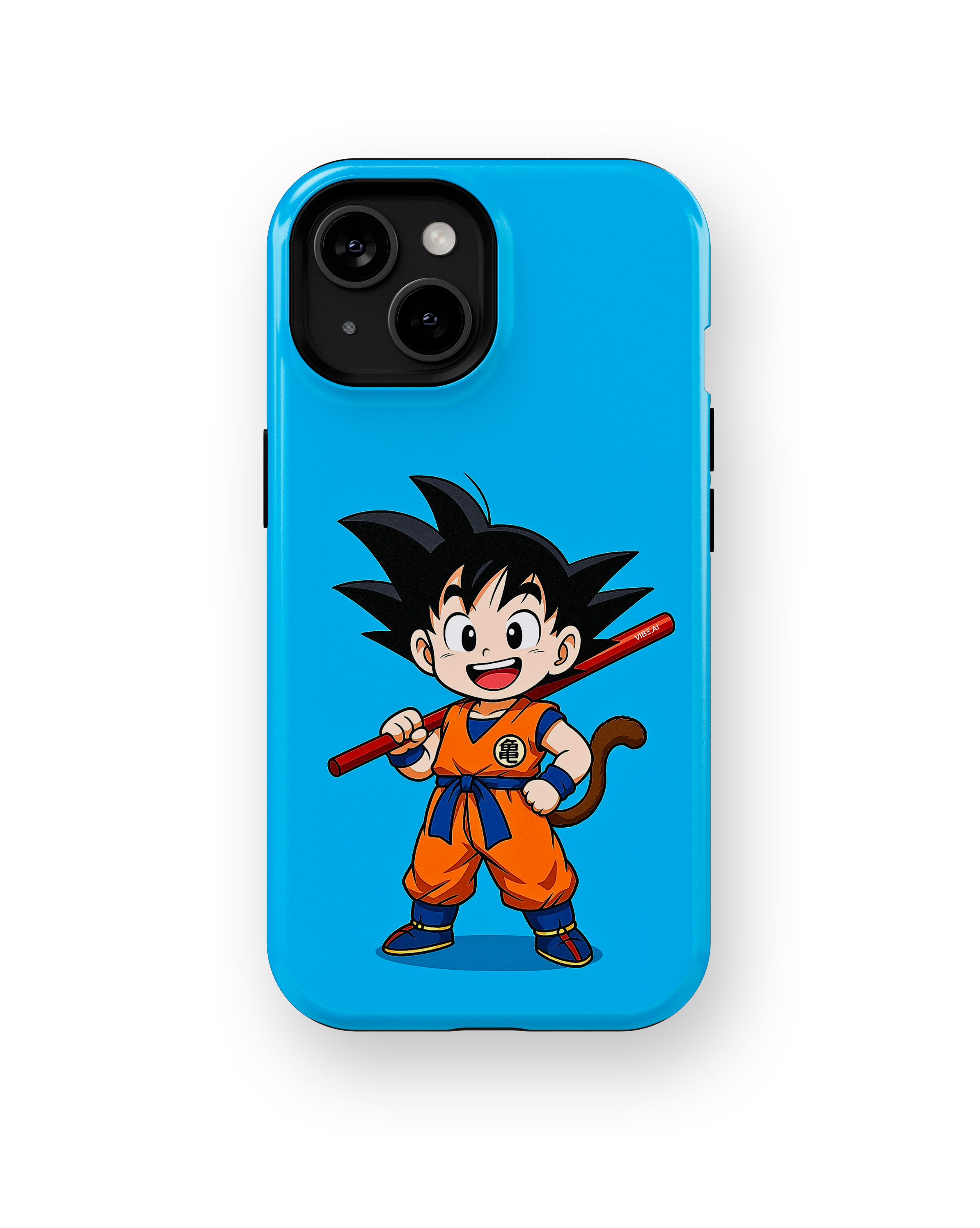 Coque iPhone Anime Goku Bleue