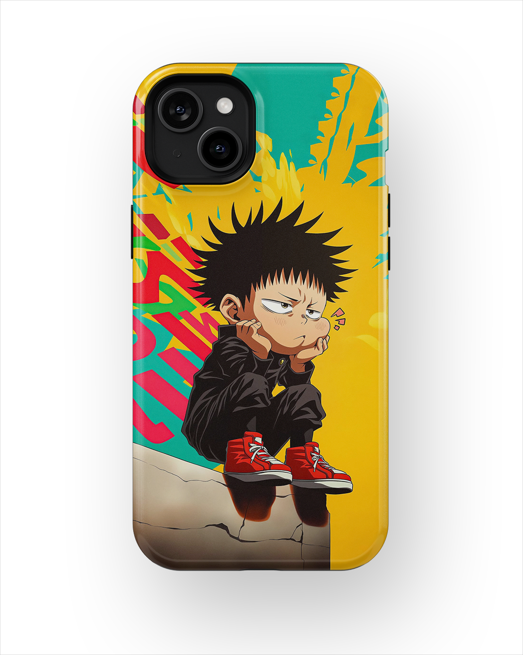 Coque iPhone Anime – Megumi Fushiguro Street Style