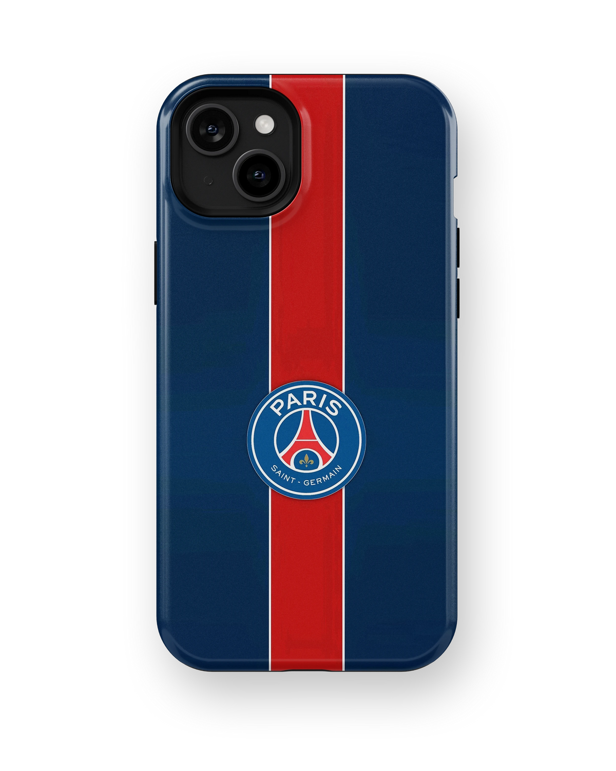 Coque iPhone Paris Saint-Germain – Bleu et rouge | PSG