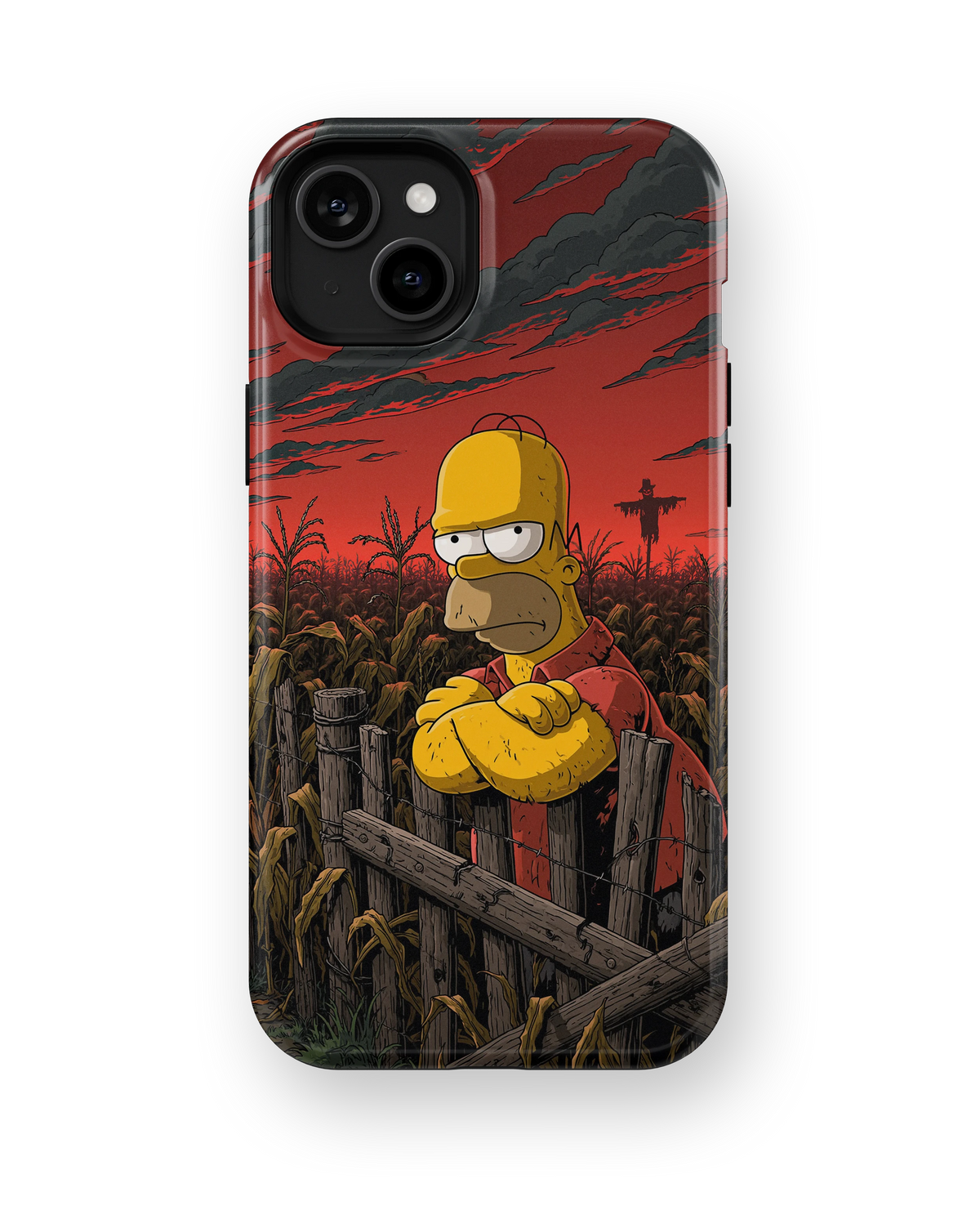 Coque iPhone Homer Simpson – Design Dark Red | Les Simpson