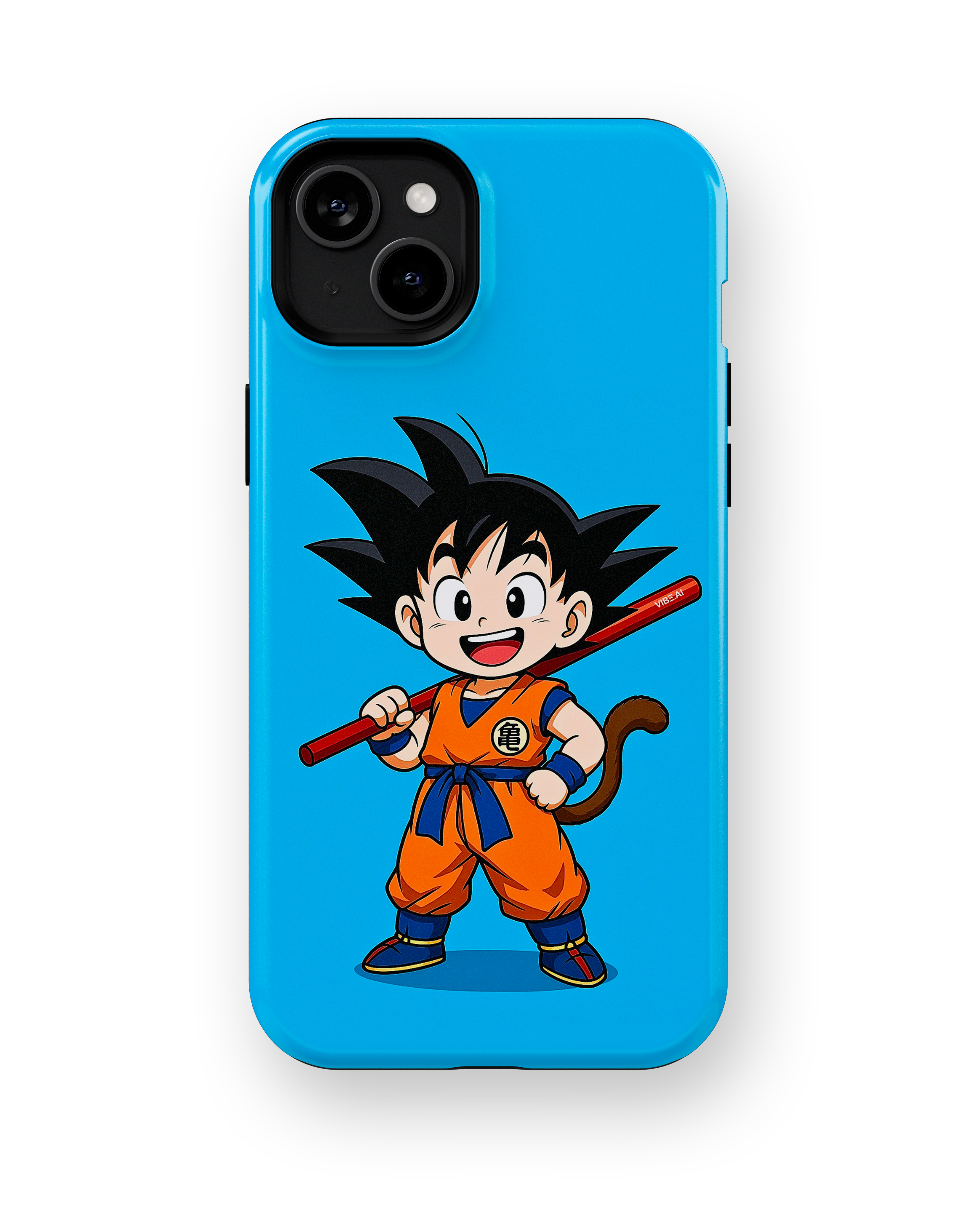 Coque iPhone Anime Goku Bleue