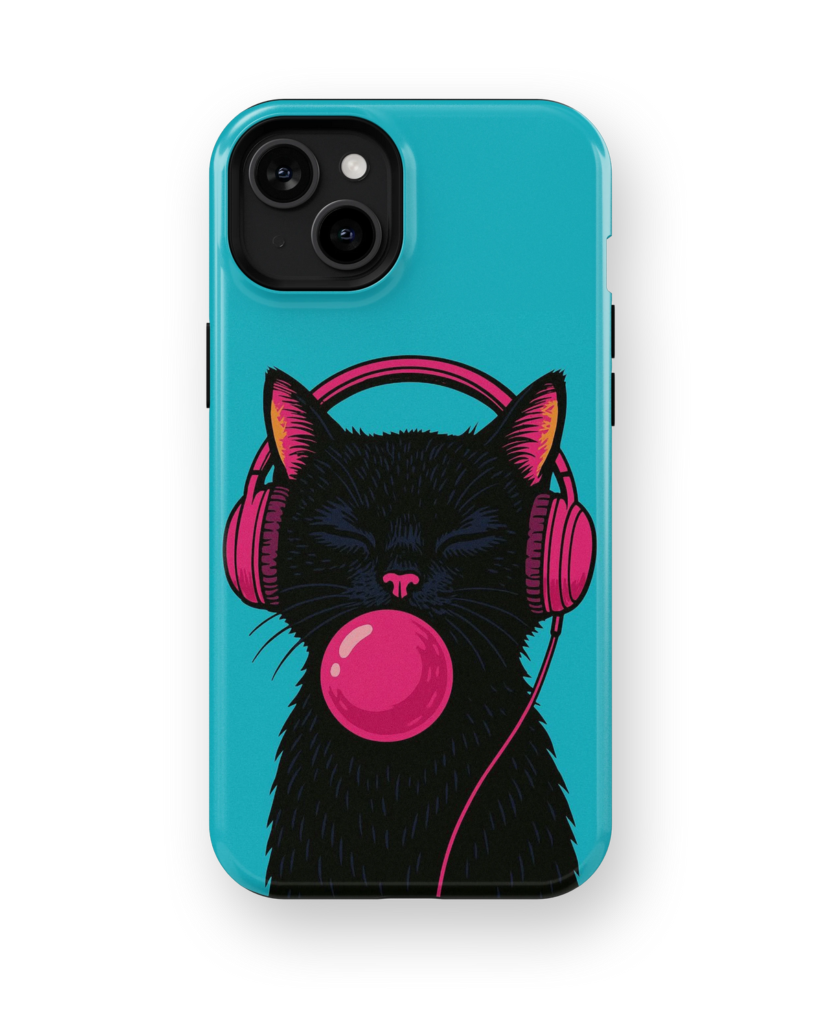 Coque iPhone – Music Cat Bubble