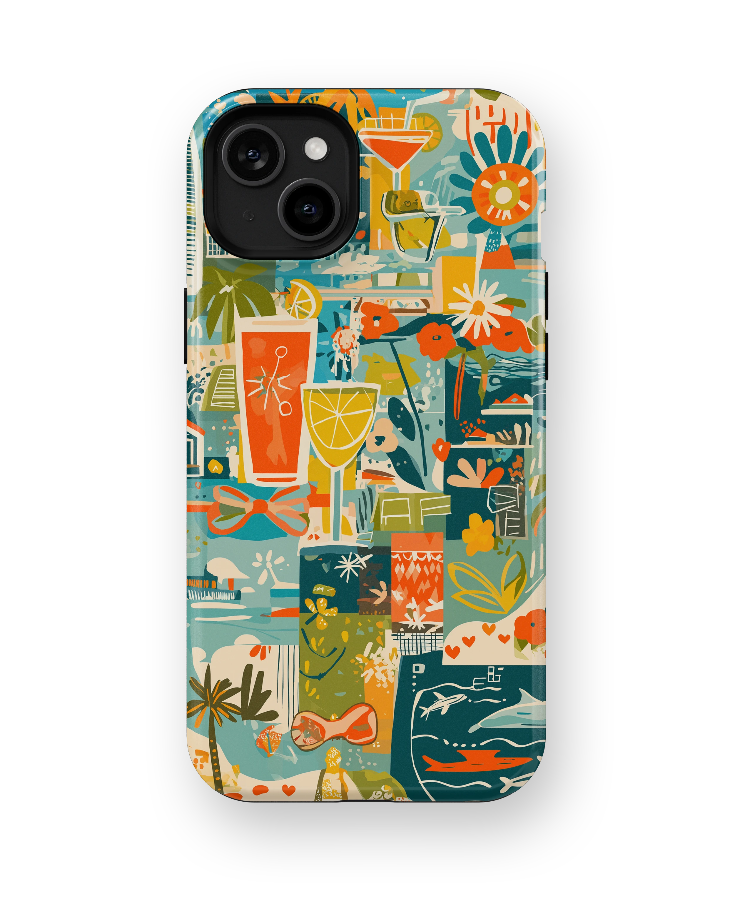 Coque iPhone – Design Summer Coloré & Lifestyle Tropical