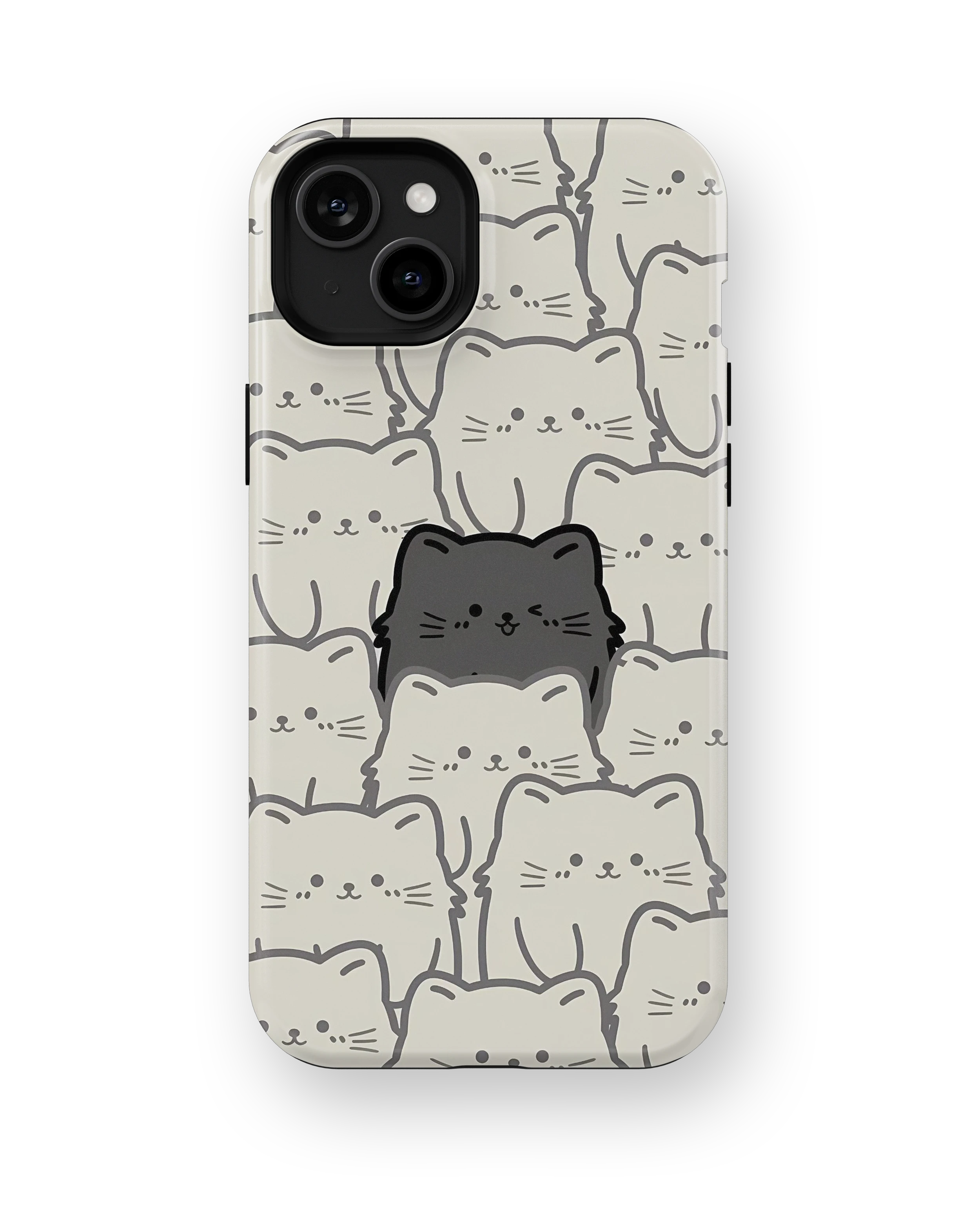 Coque iPhone – Chats Kawaii Minimalistes