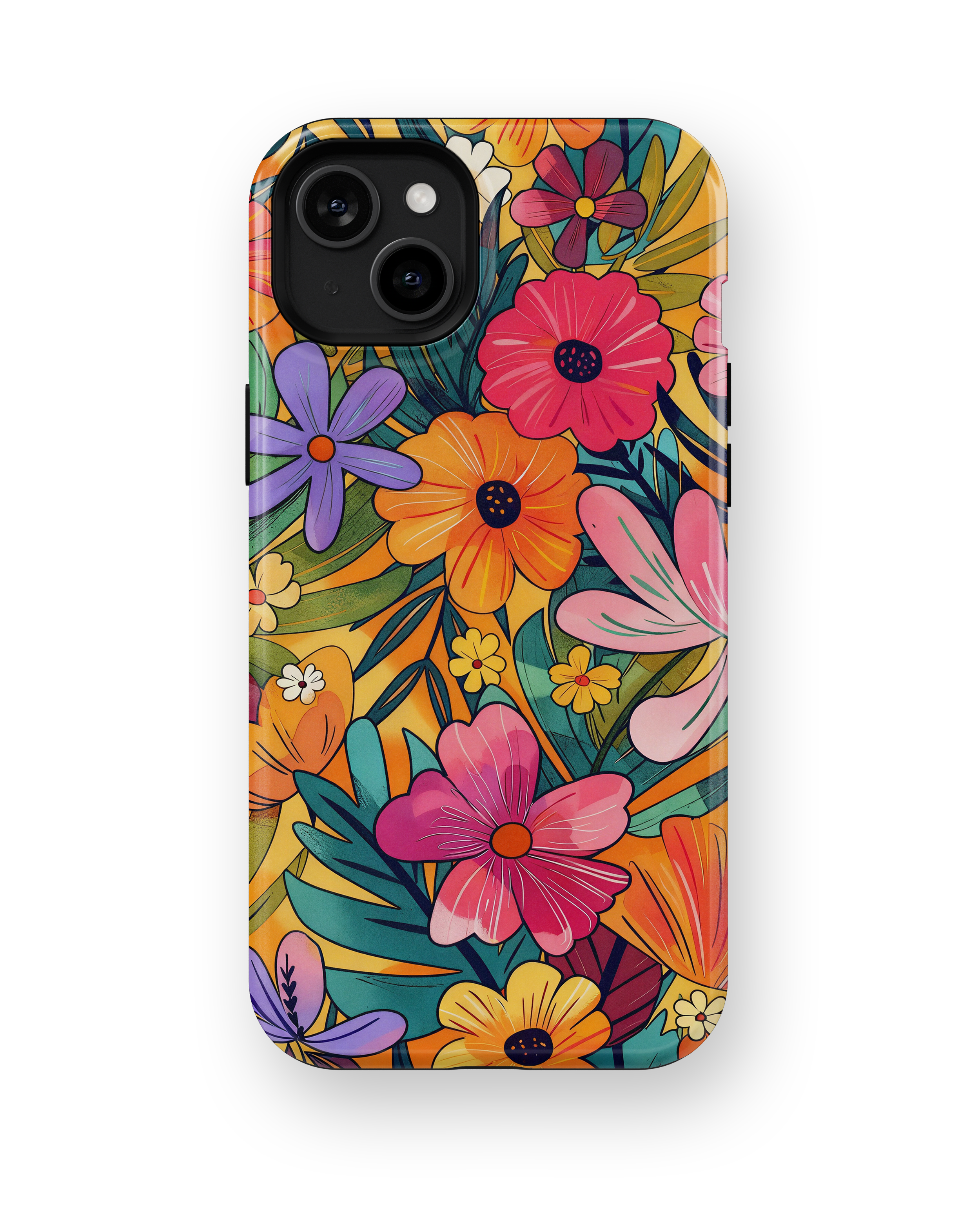 Coque iPhone – Design Floral Coloré