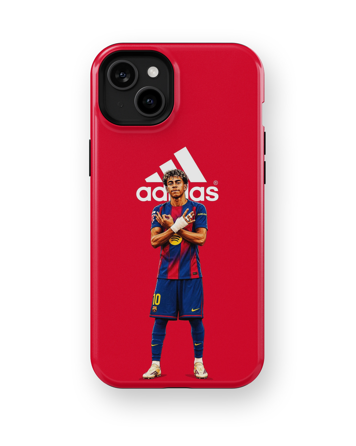 Coque iPhone – Design Foot Barcelona Red