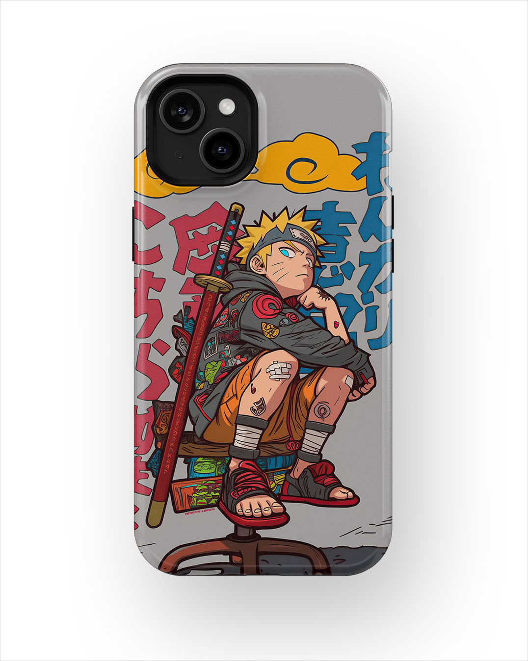 Coque iPhone Anime – Design Naruto Uzumaki Style Street Art