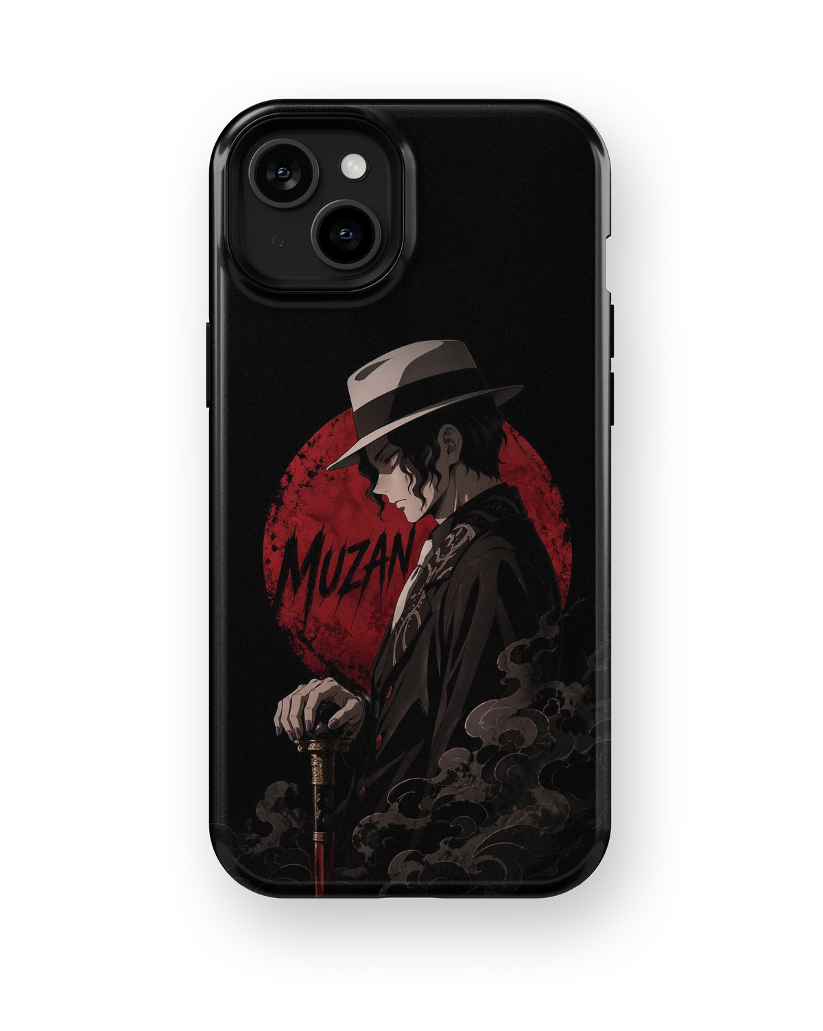 Coque iPhone – Muzan Kibutsuji Red Moon | Demon Slayer
