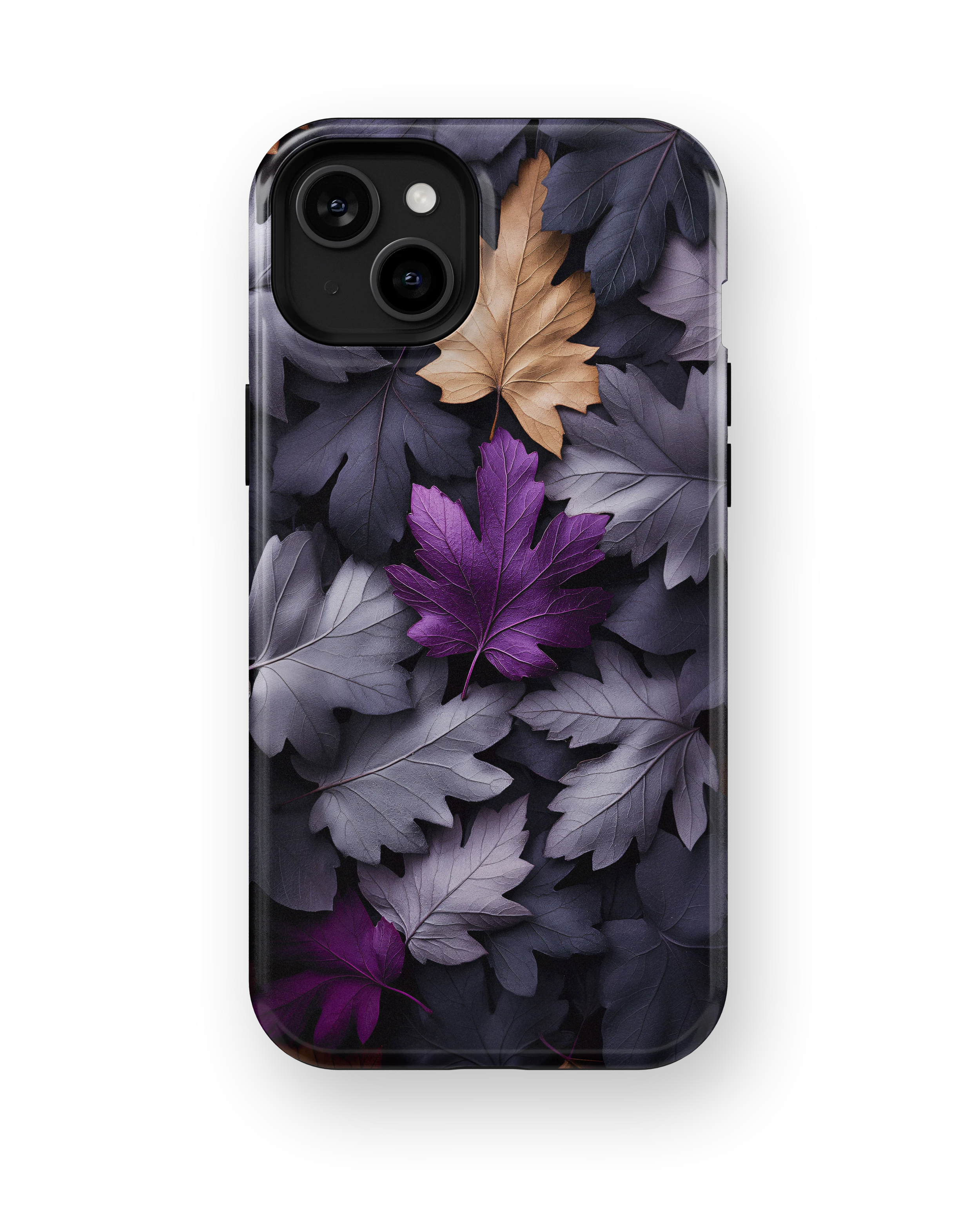 Coque iPhone Purple Autumn Leaves