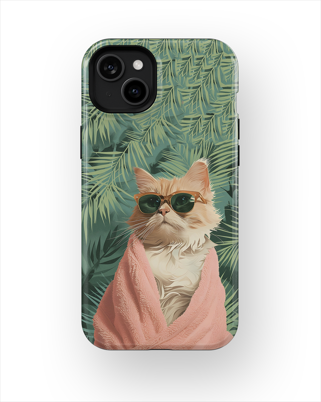 Coque iPhone – Chat Stylé Tropica