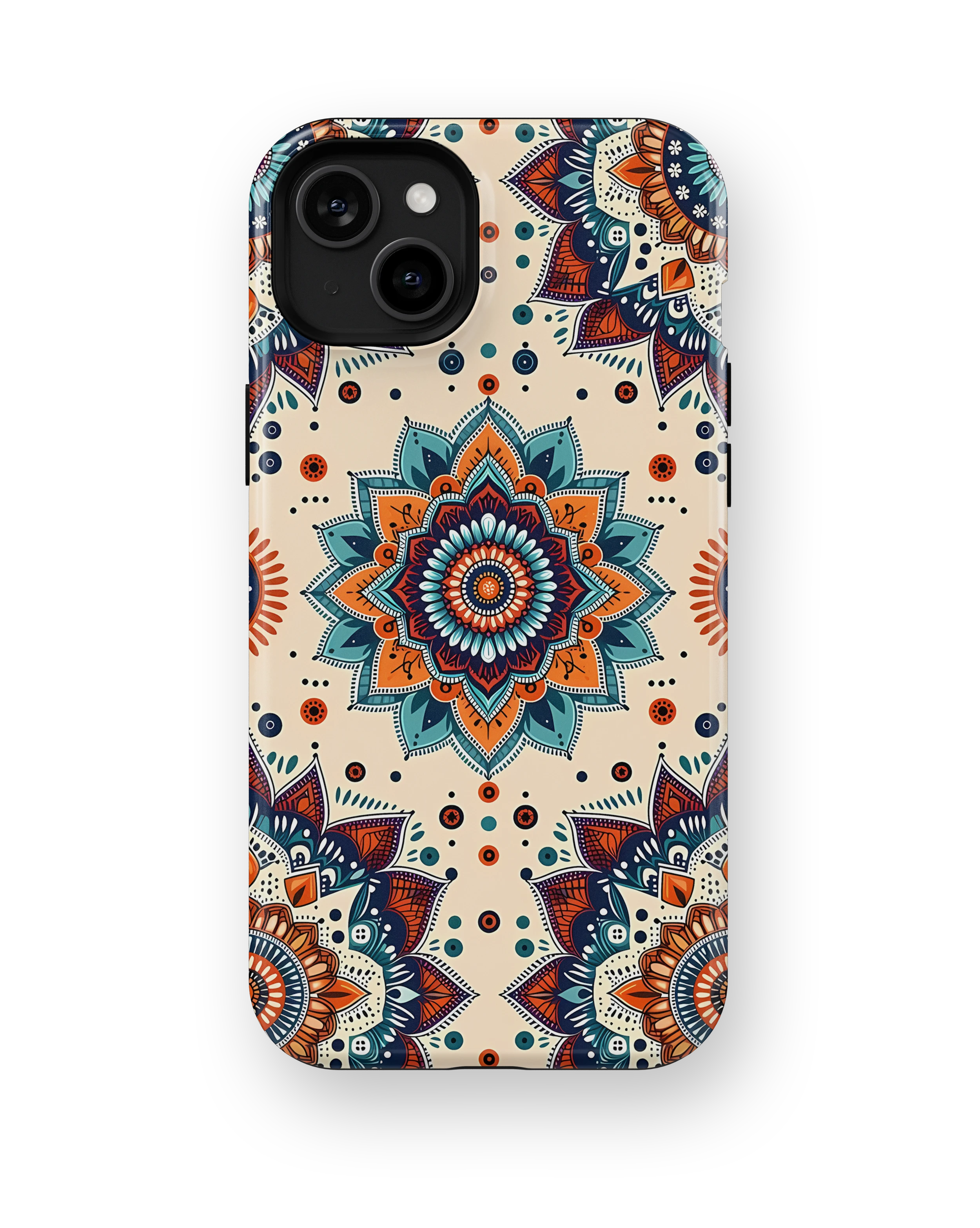 Coque iPhone – Mandala Coloré Style Bohème & Ethnique