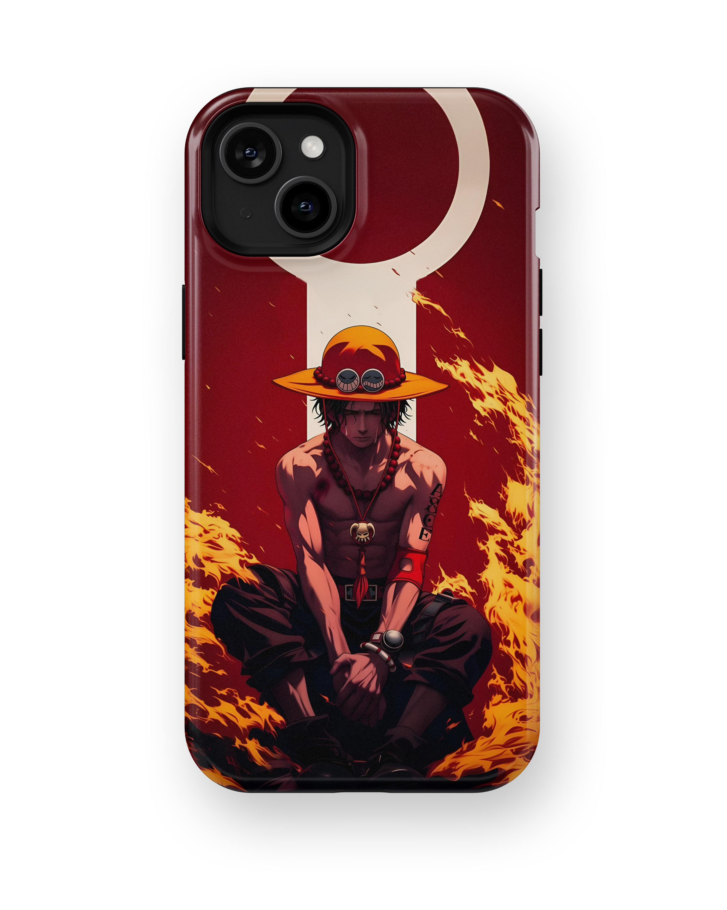 Coque iPhone Portgas D. Ace – Design Flamme Rouge | One Piece