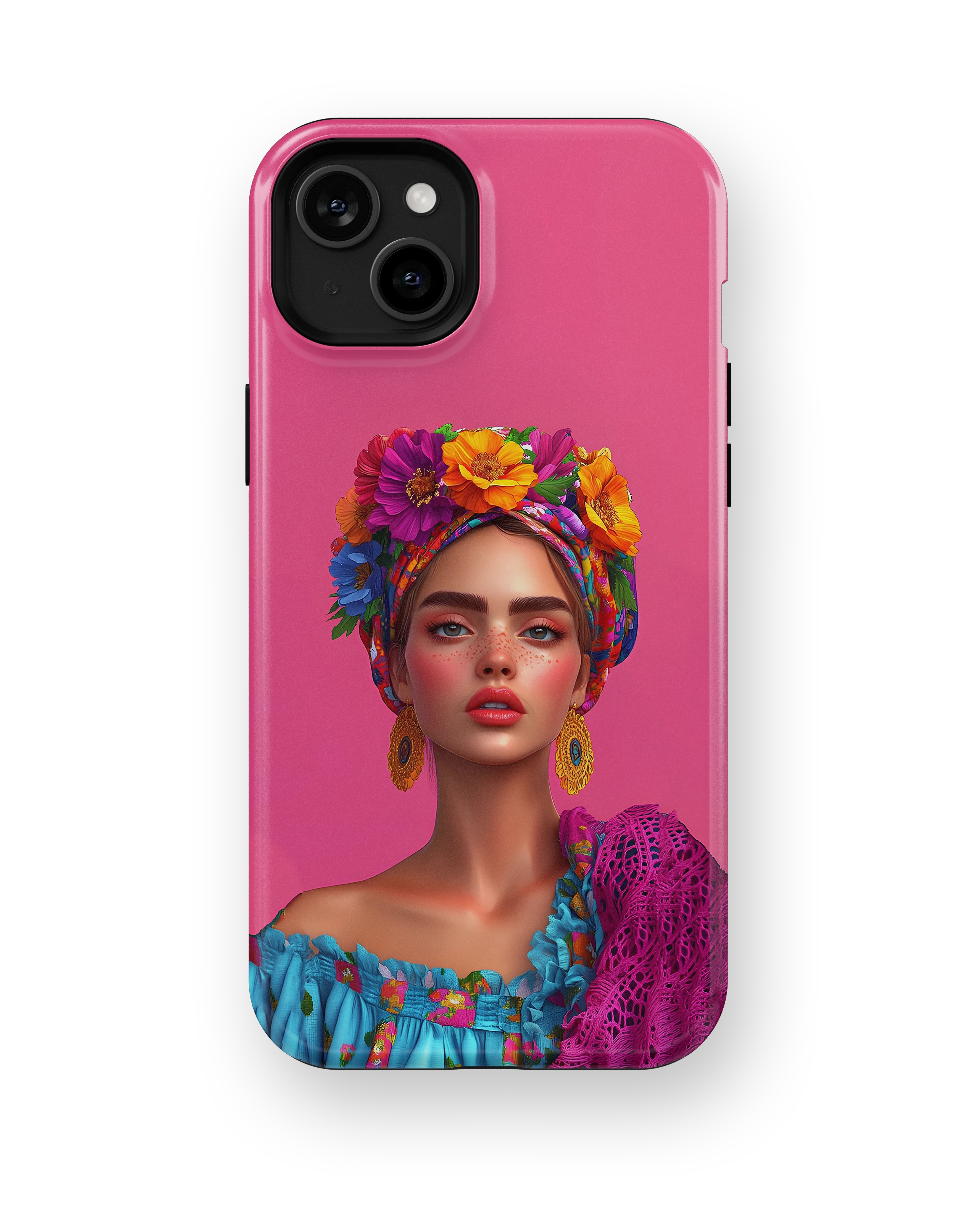 Coque iPhone – Design Femme Fleurie Colorée