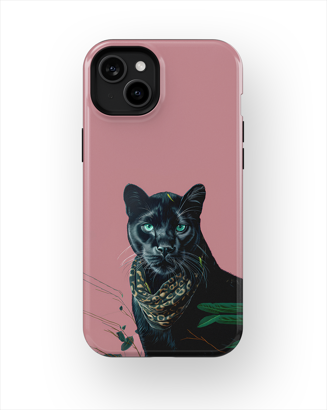 Coque iPhone – Panthère Noire Élégante