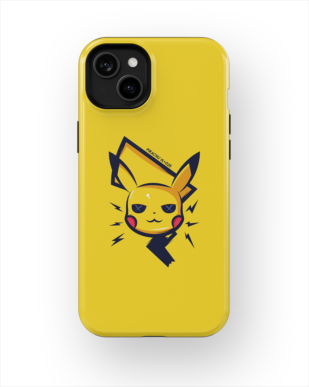 Coque iPhone – Pikachu Minimaliste & Électrique