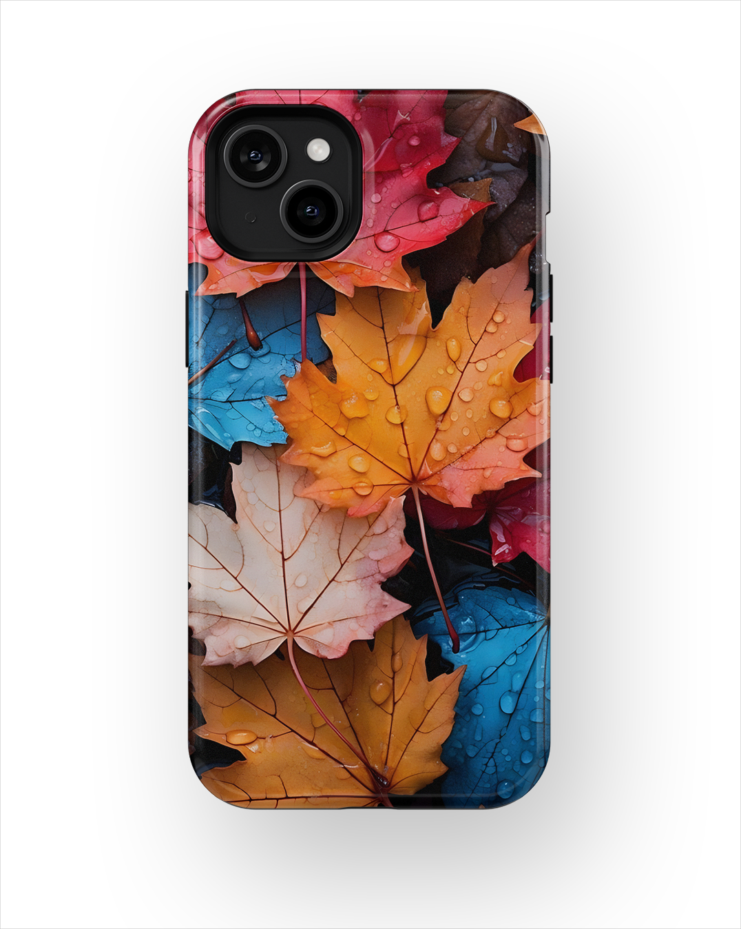 Coque iPhone – Design Feuilles Automne Colorées