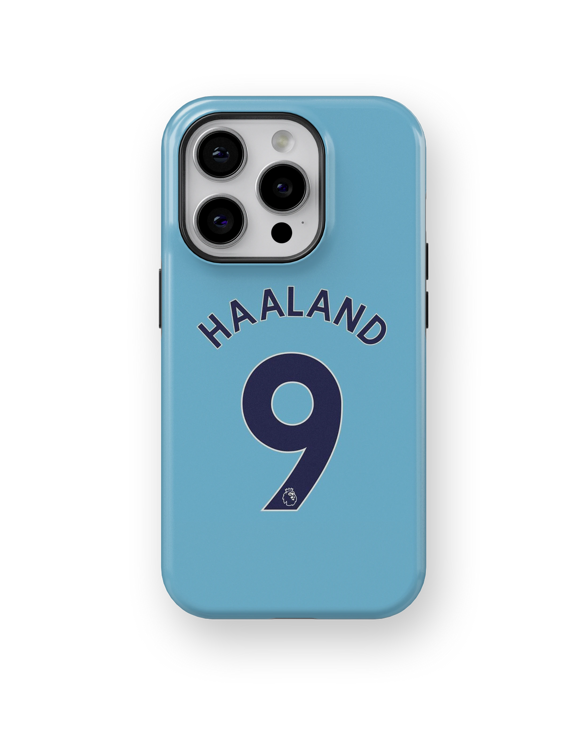 Coque iPhone Haaland – Design Bleu | Manchester City