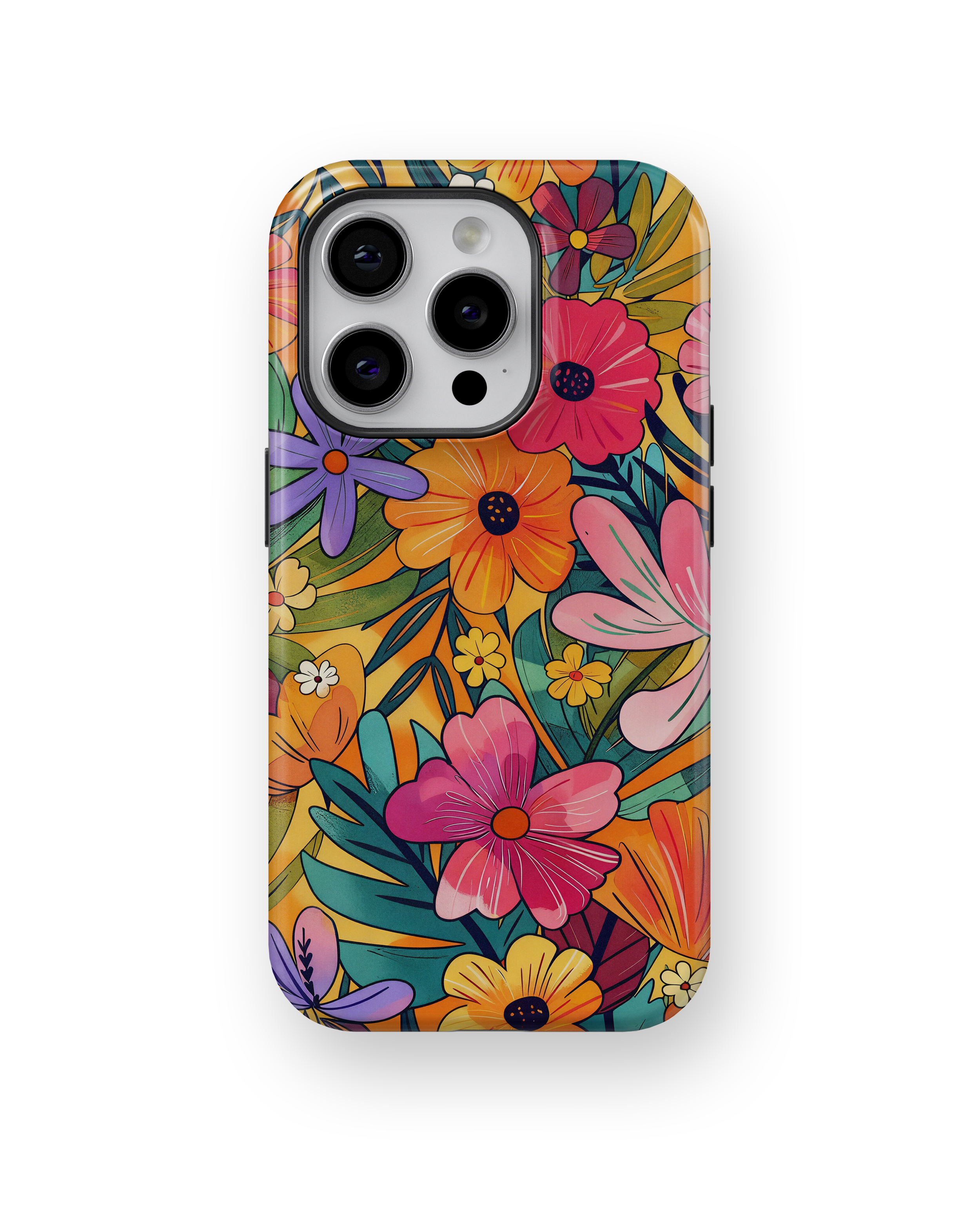Coque iPhone – Design Floral Coloré