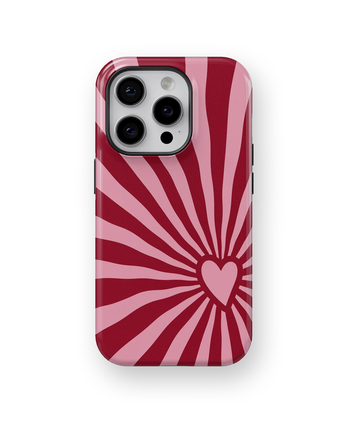 Coque iPhone – Design Cœur Pop Rose