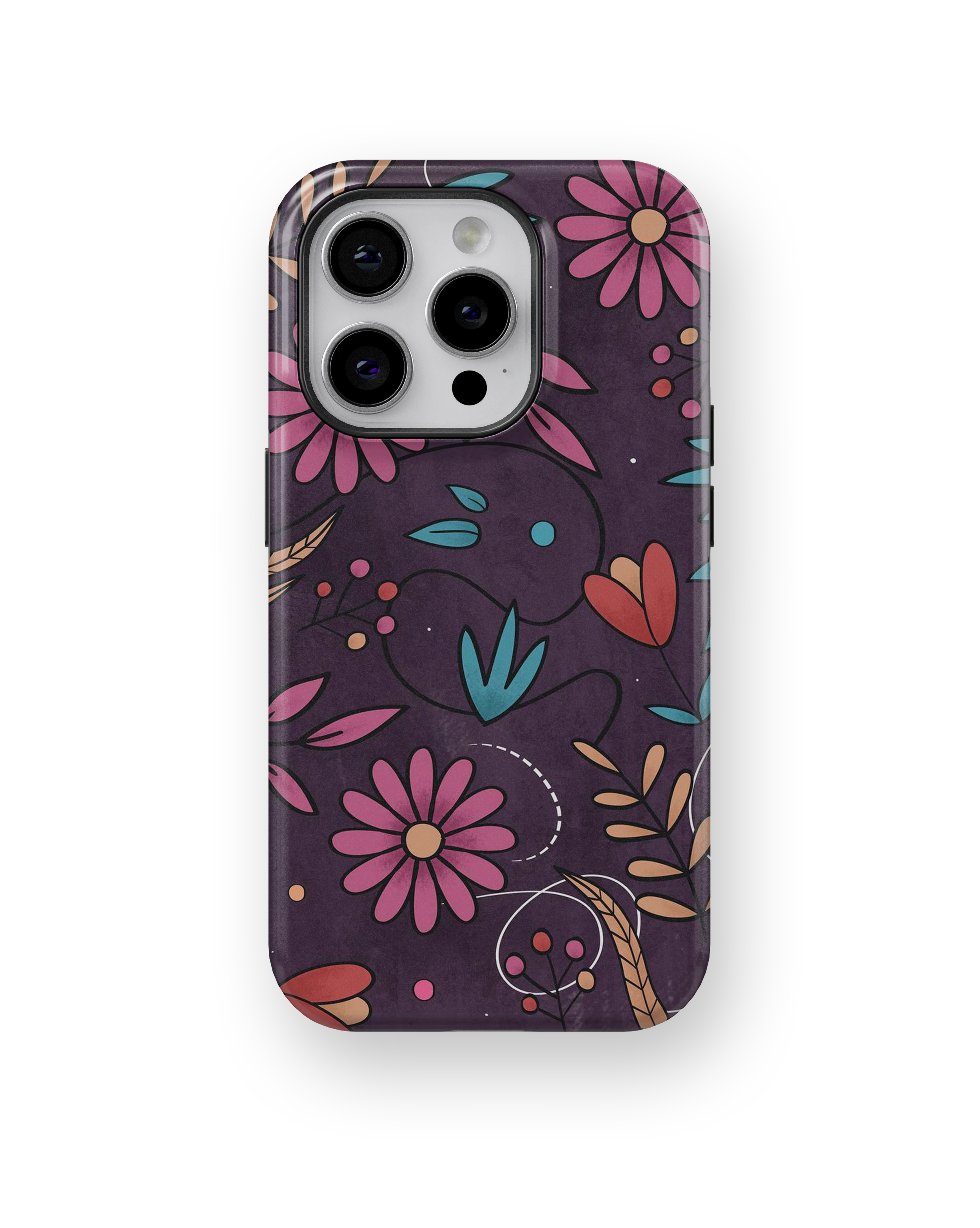 Coque iPhone – Design Floral Élégant & Coloré