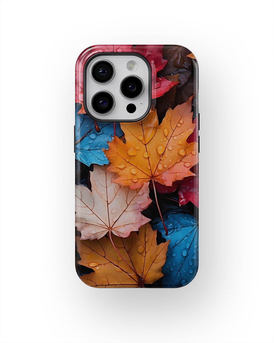 Coque iPhone – Design Feuilles Automne Colorées