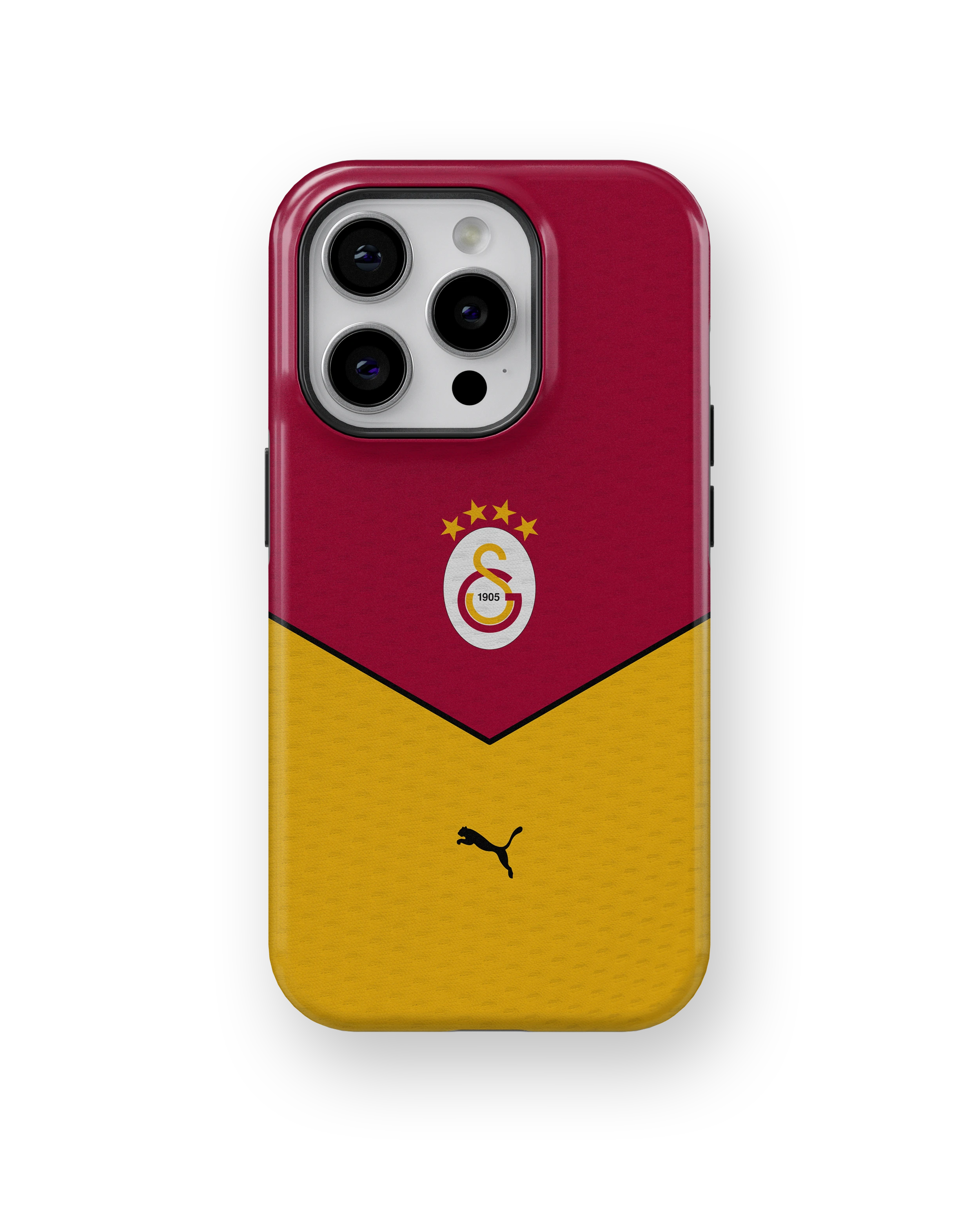 Coque iPhone – Style Maillot Galatasaray Rouge & Jaune