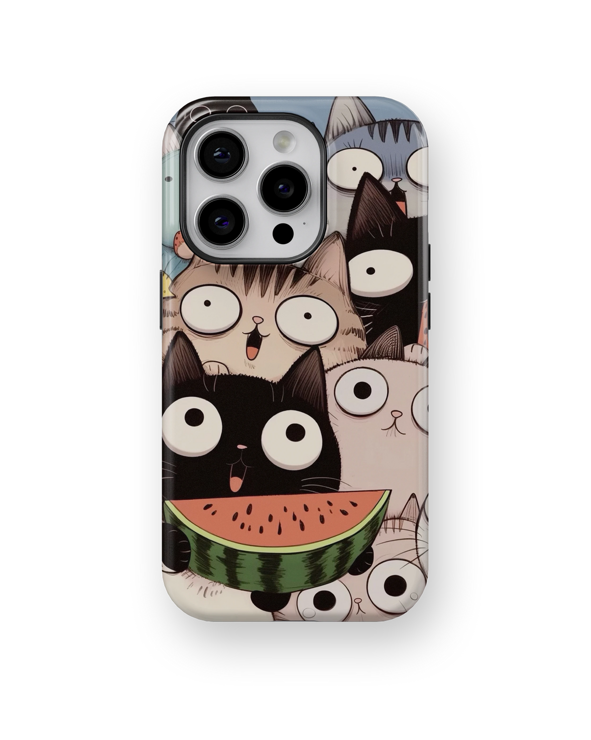 Coque iPhone Crazy Cats – Watermelon