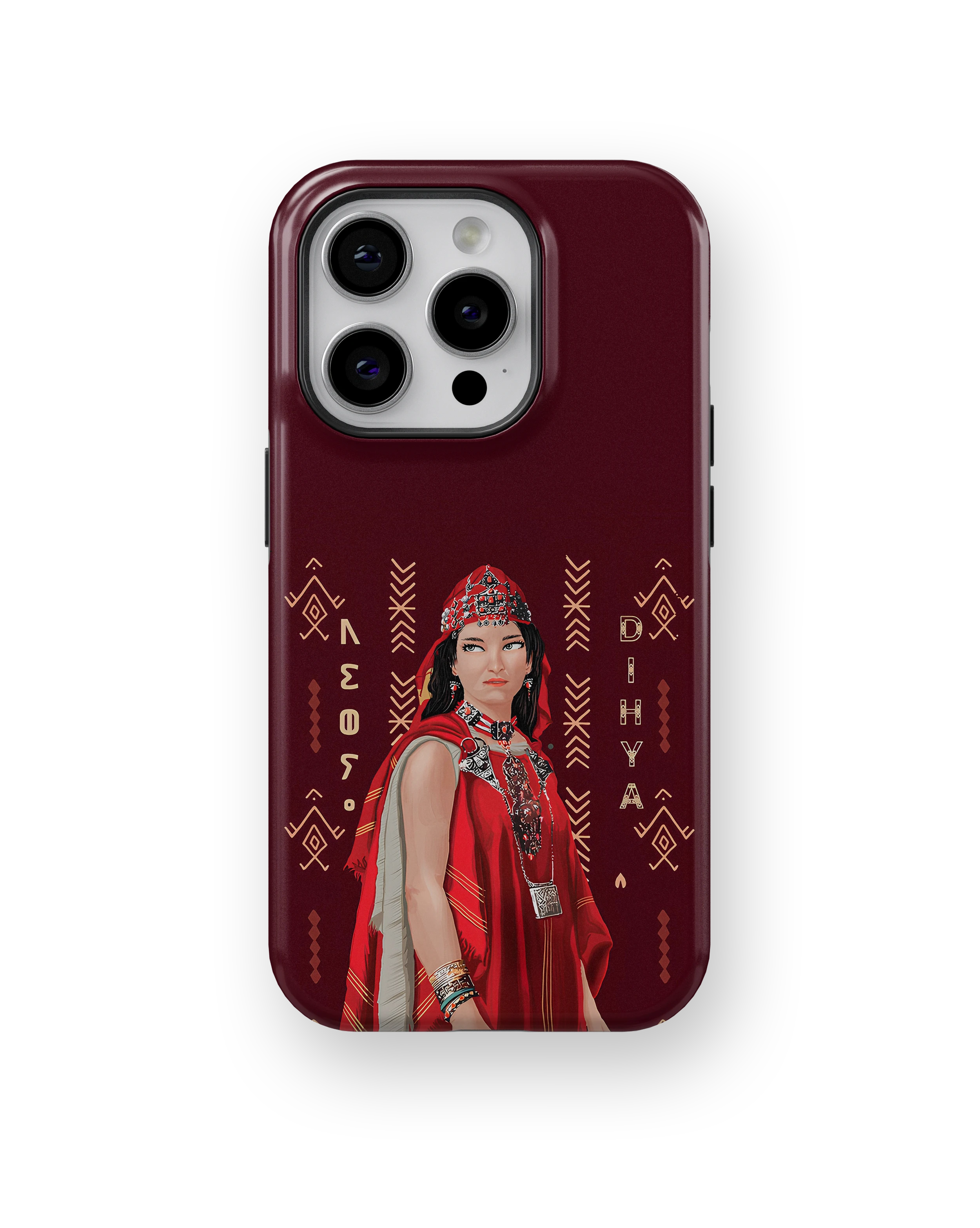 Coque iPhone – Design Amazigh Traditionnel “Dihya”