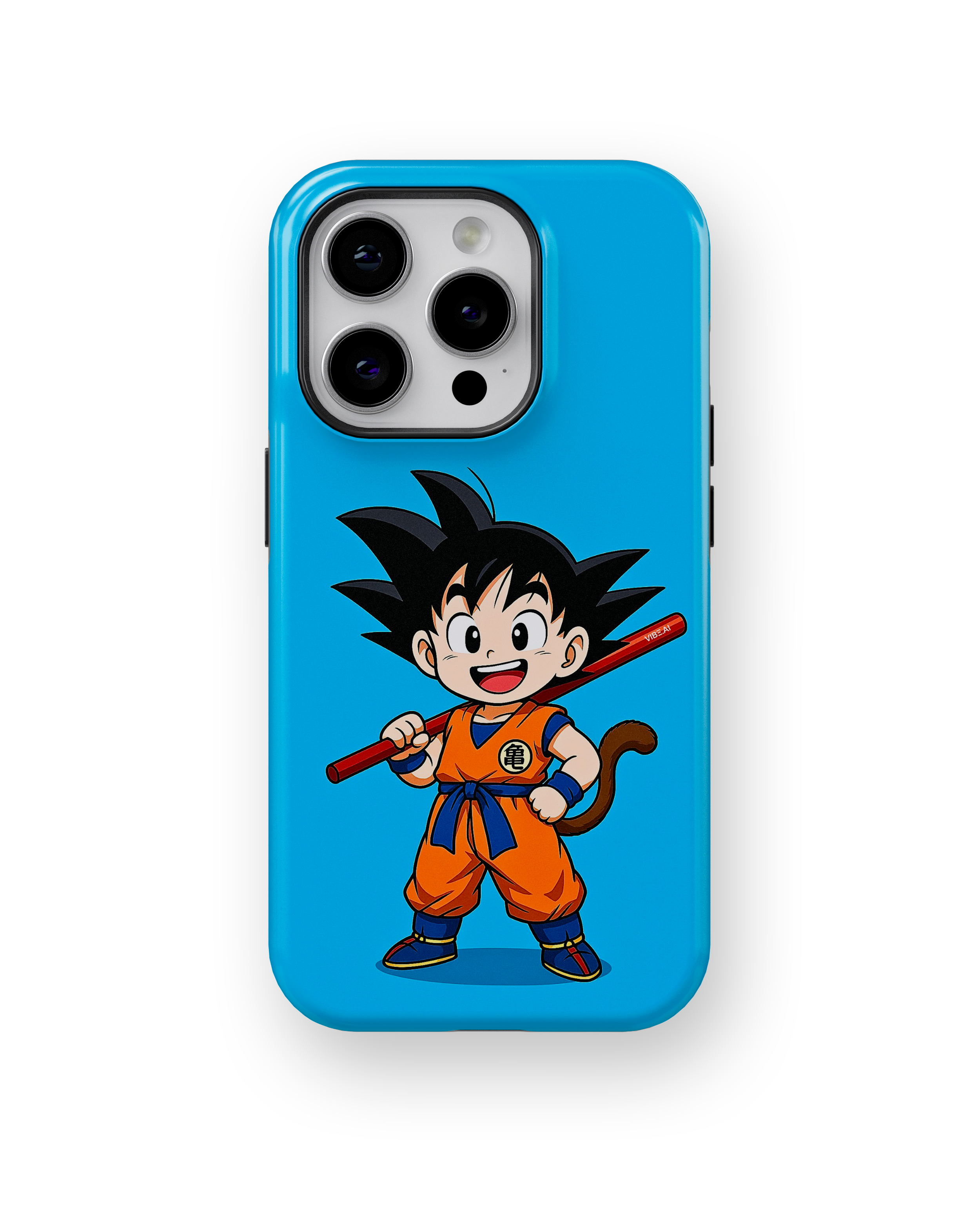 Coque iPhone Anime Goku Bleue