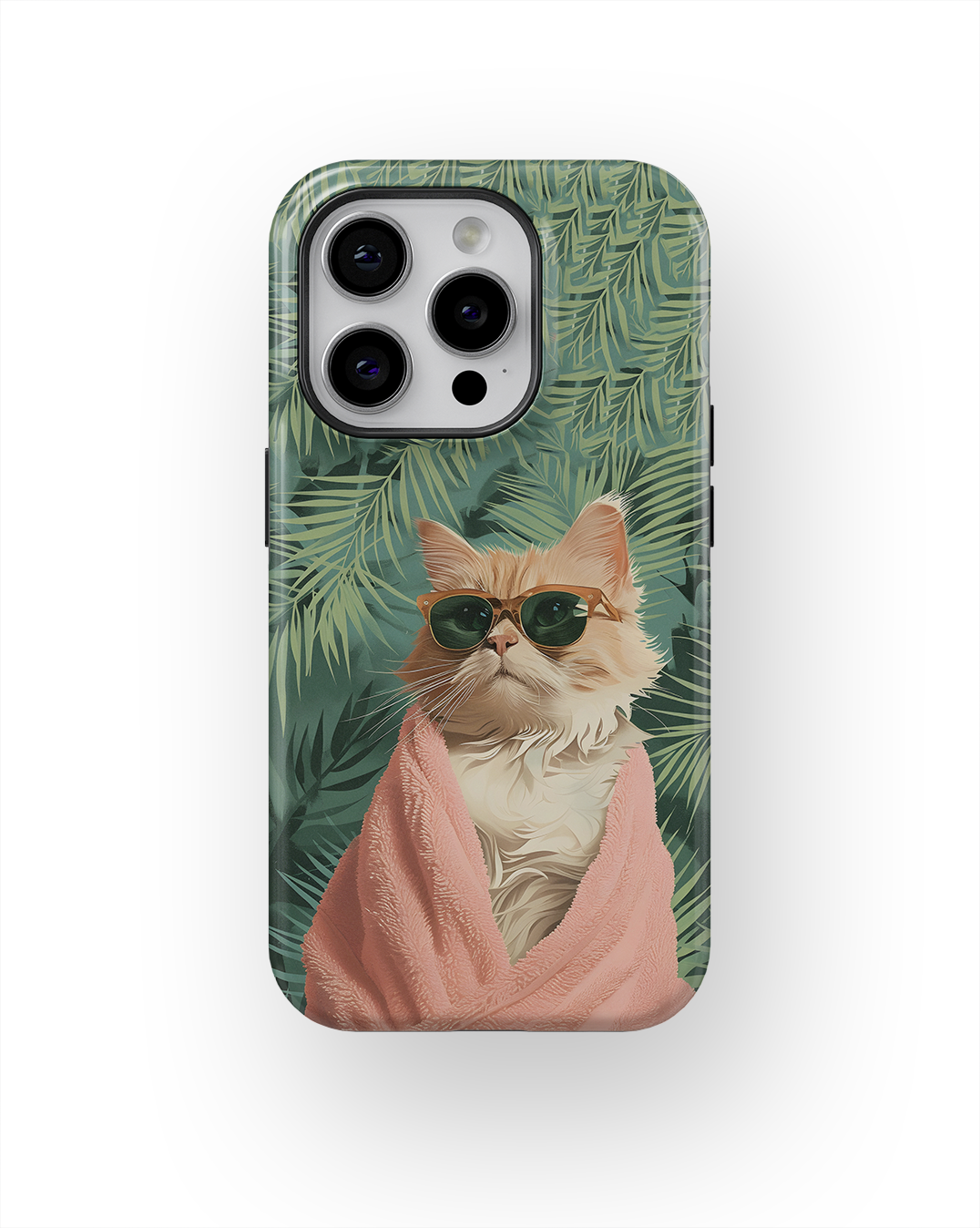 Coque iPhone – Chat Stylé Tropica