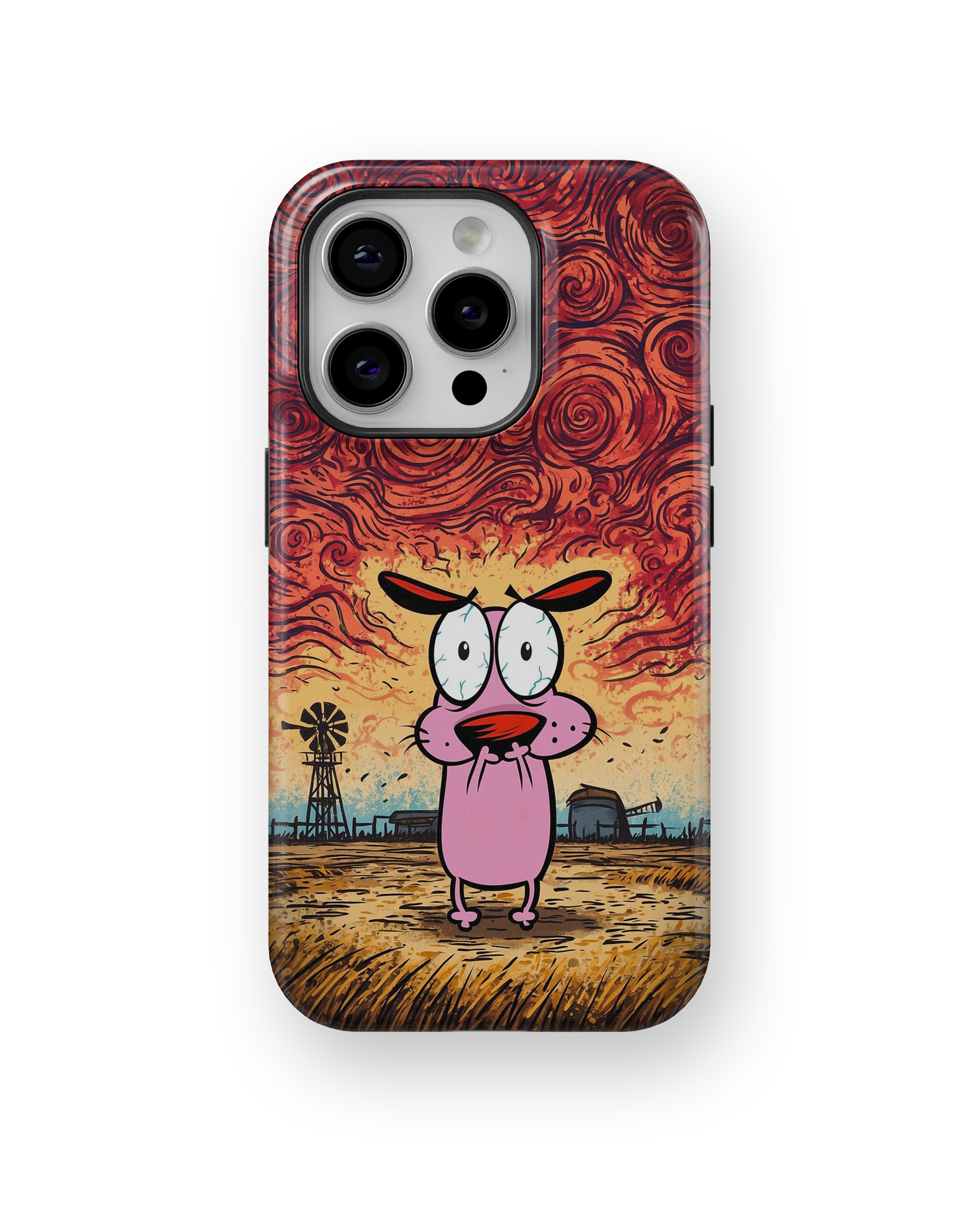 Coque iPhone – Design Courage le Chien