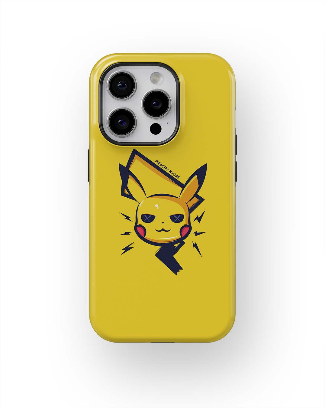 Coque iPhone – Pikachu Minimaliste & Électrique