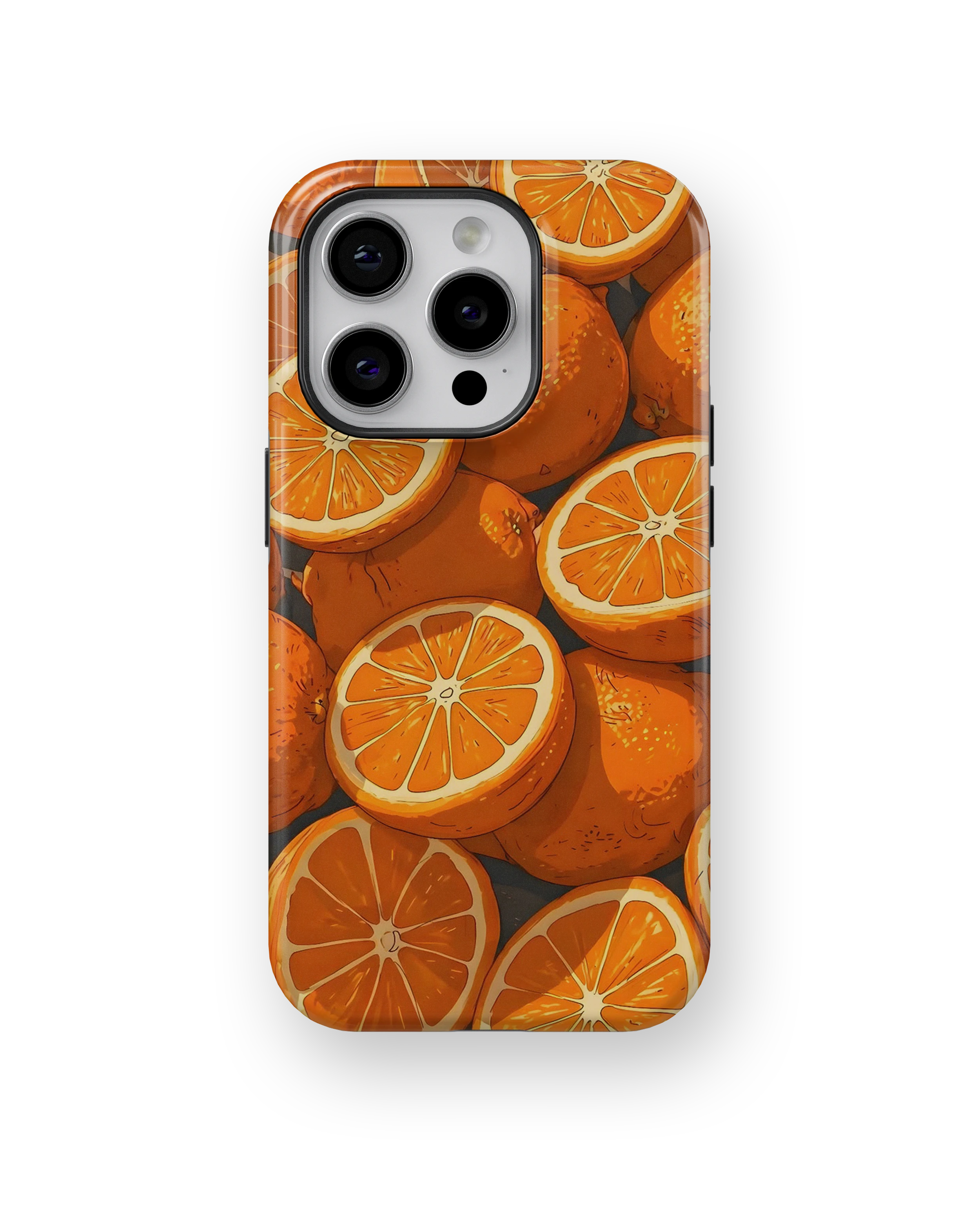 Coque iPhone Motif Oranges Fraîches